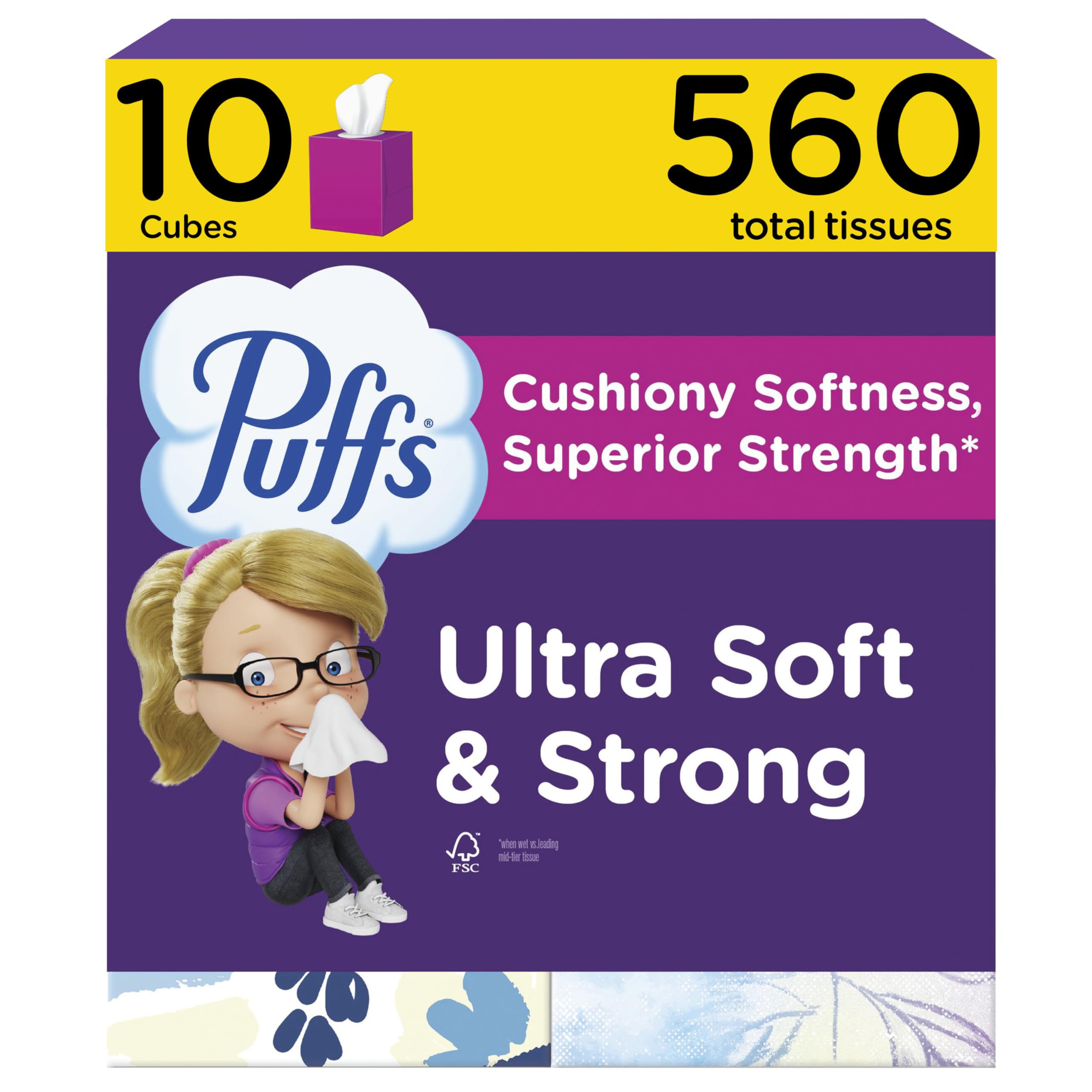 Puffs Ultra Soft Facial Tissues – Gentle Nose Comfort


