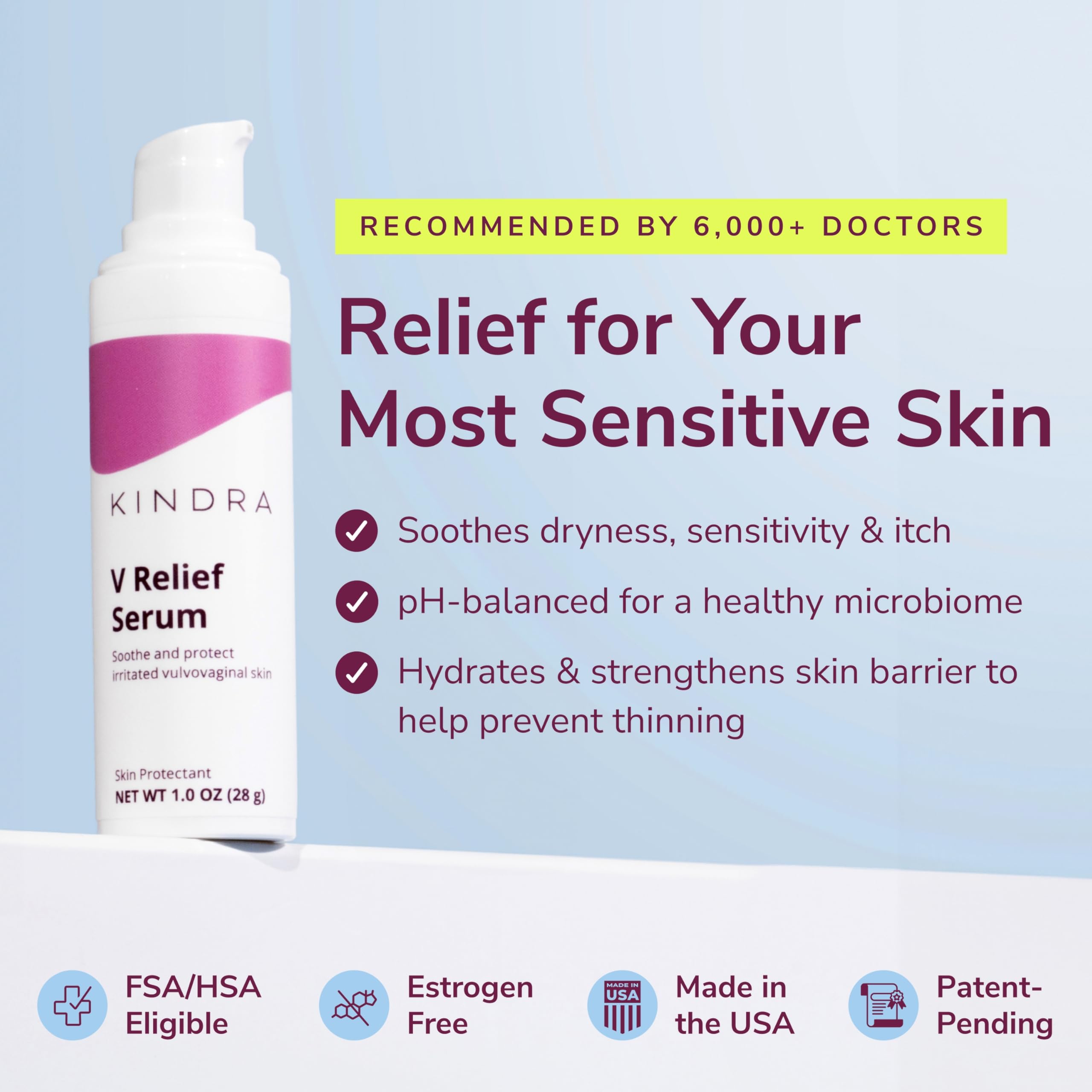 Kindra V Relief Serum for Intimate Care

