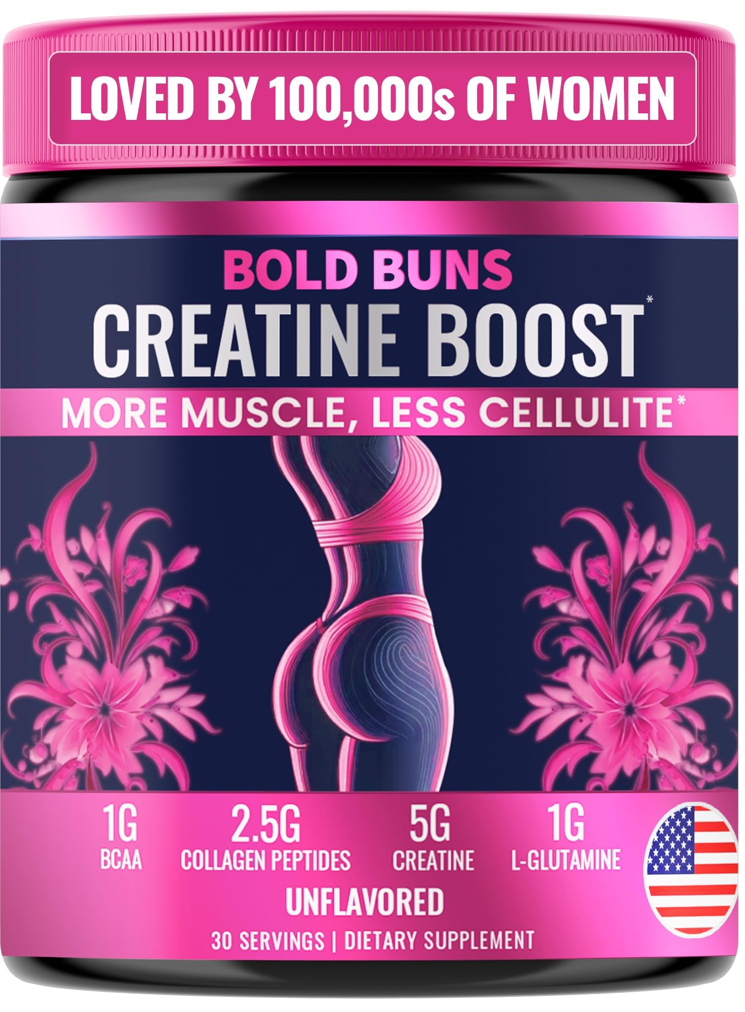 Creatine for Women - Bold Buns with Collagen & BCAA

