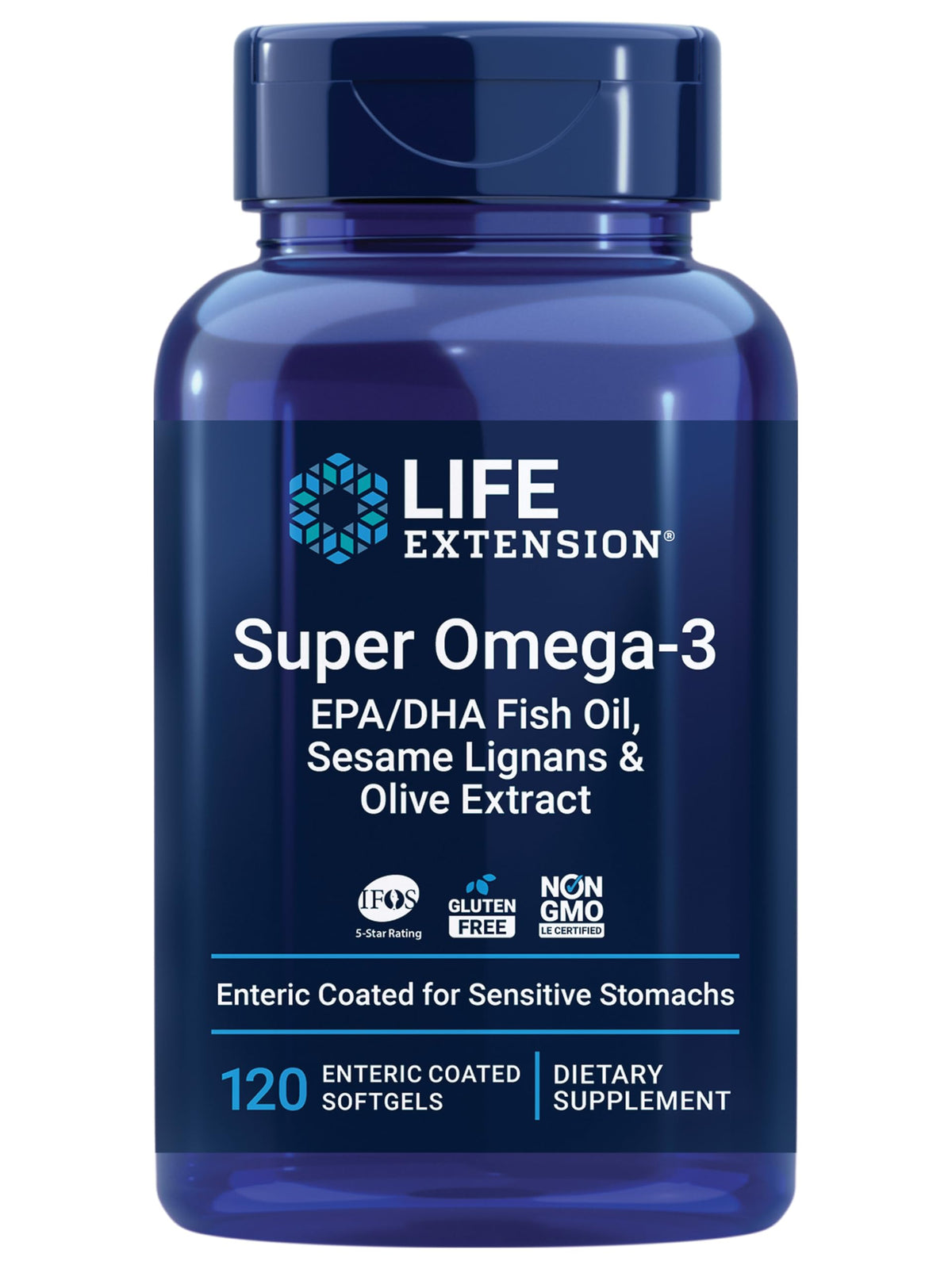 Life Extension Super Omega-3 EPA/DHA Fish Oil with Sesame Lignans & Olive Extract
