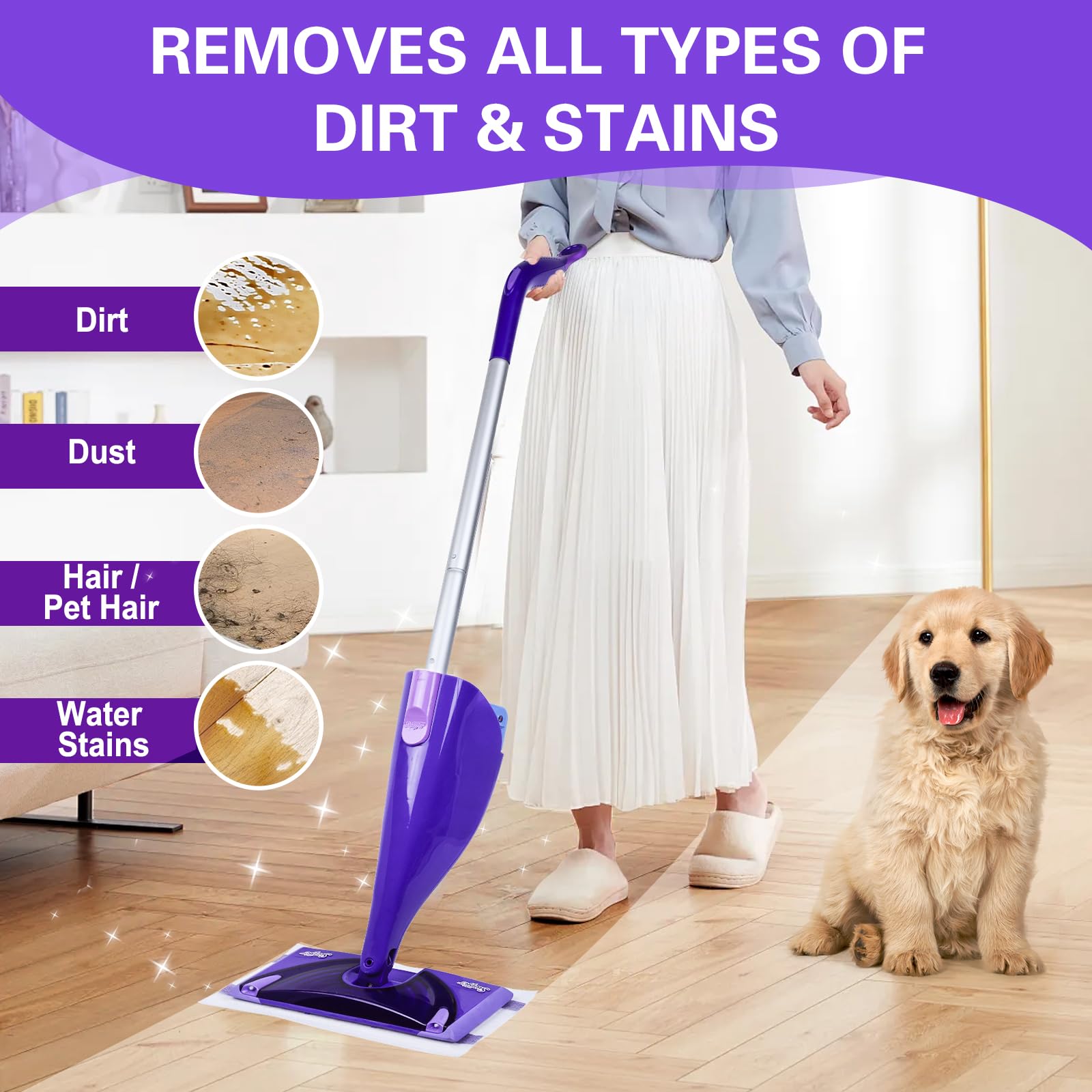 WetJet Mop Pad Refills – Disposable Microfiber Cleaning Pads

