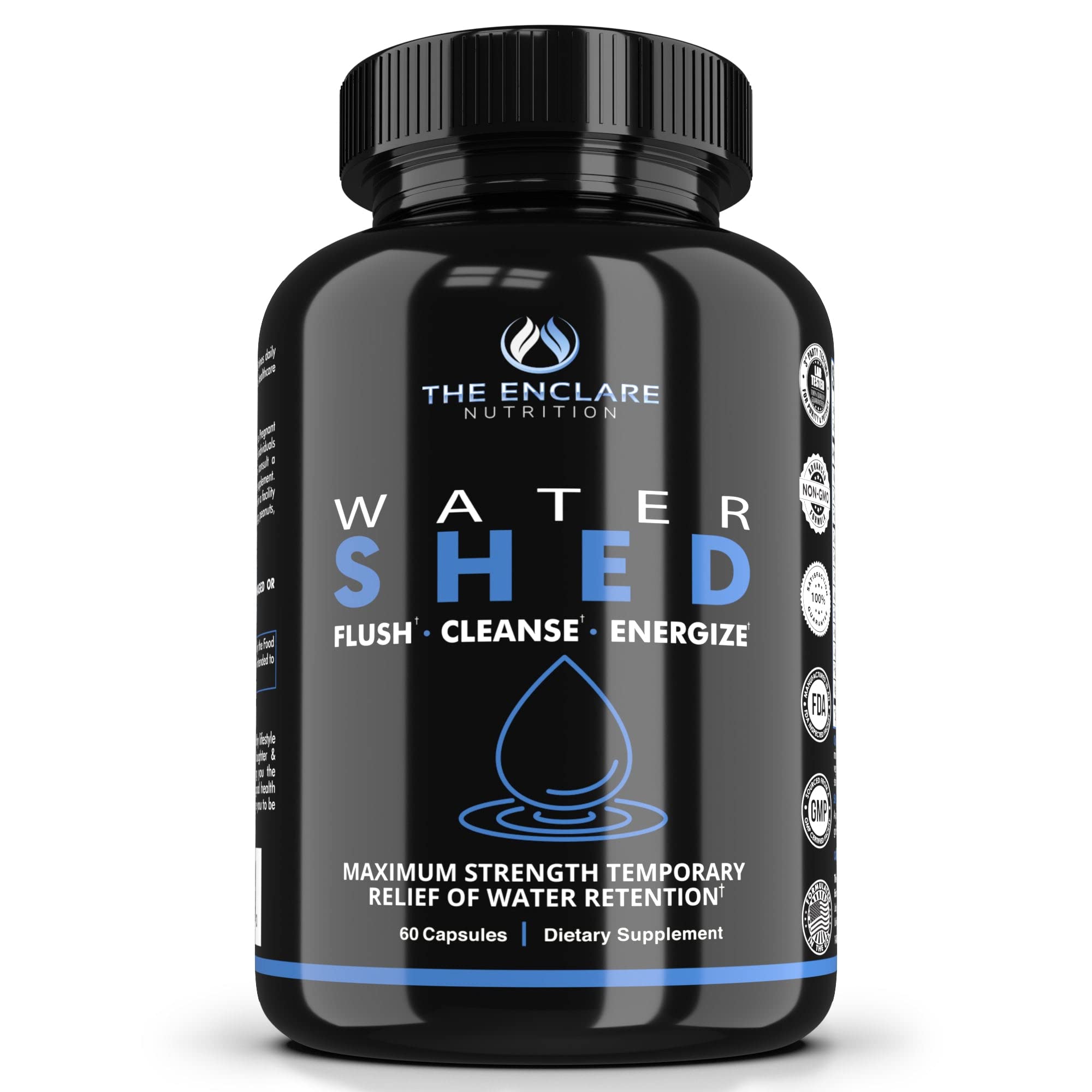 Watershed Diuretic for Water Retention - Enclare Herbal Detox Dietary Supplement