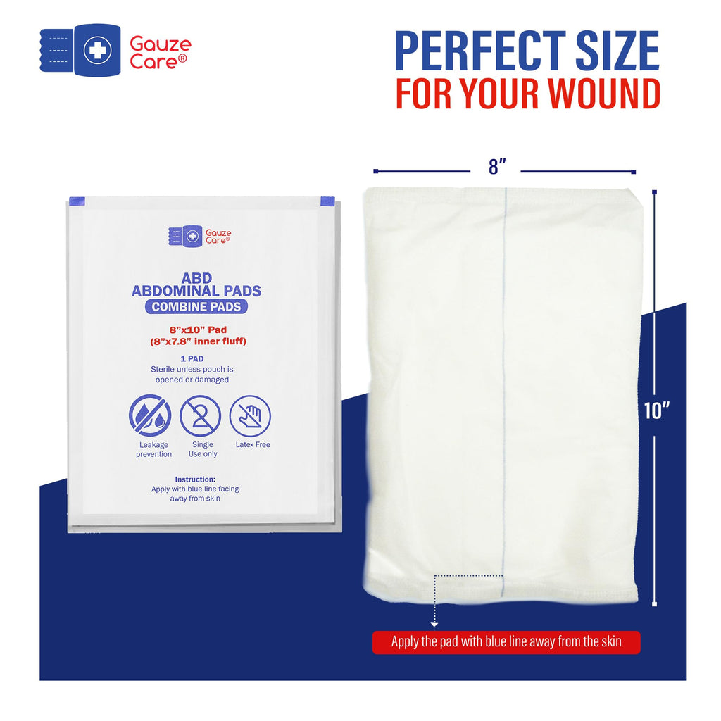 GauzeCare Sterile Abdominal Dressings – Nonstick Wound Care

