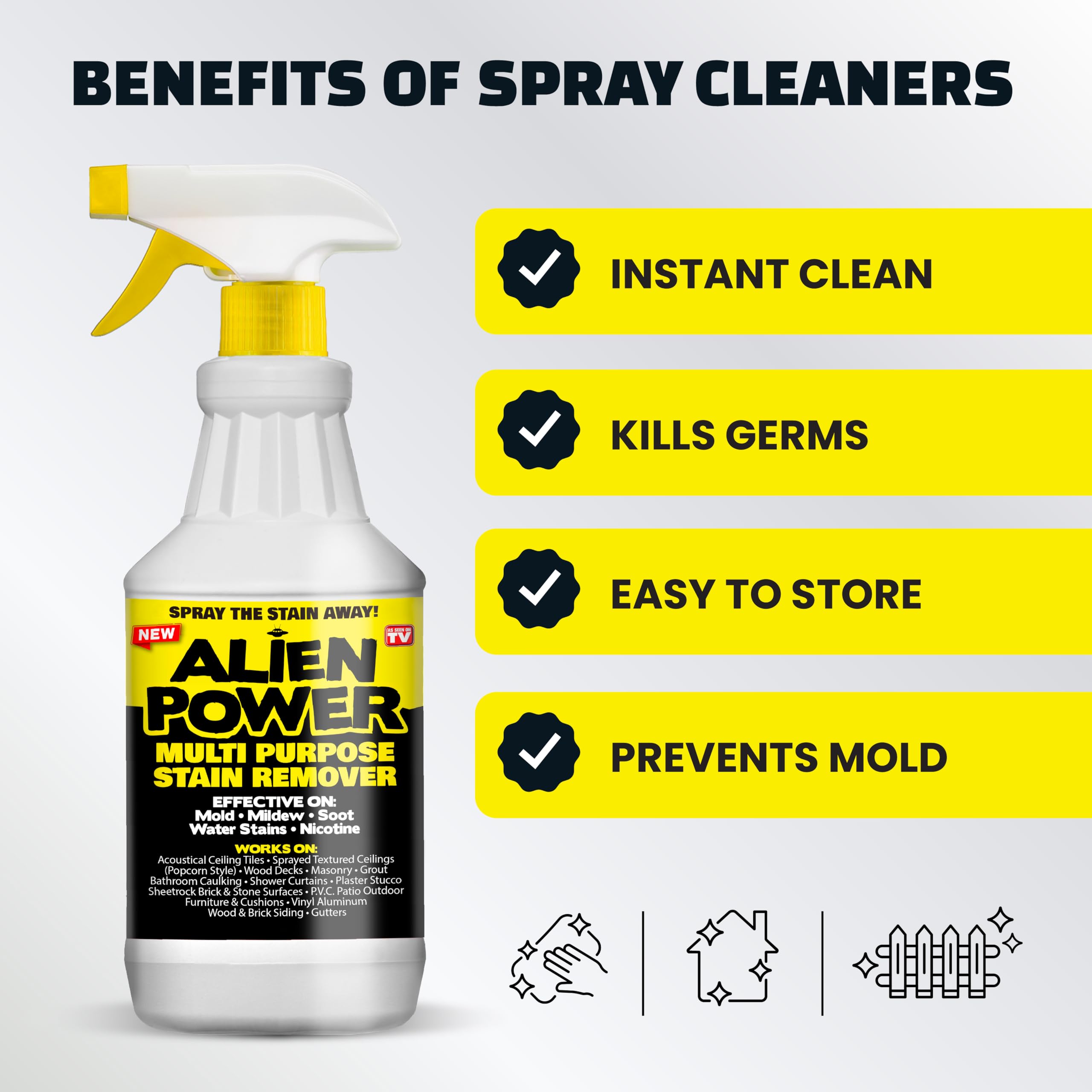 Alien Power Stain Remover Spray for Mold & Grout

