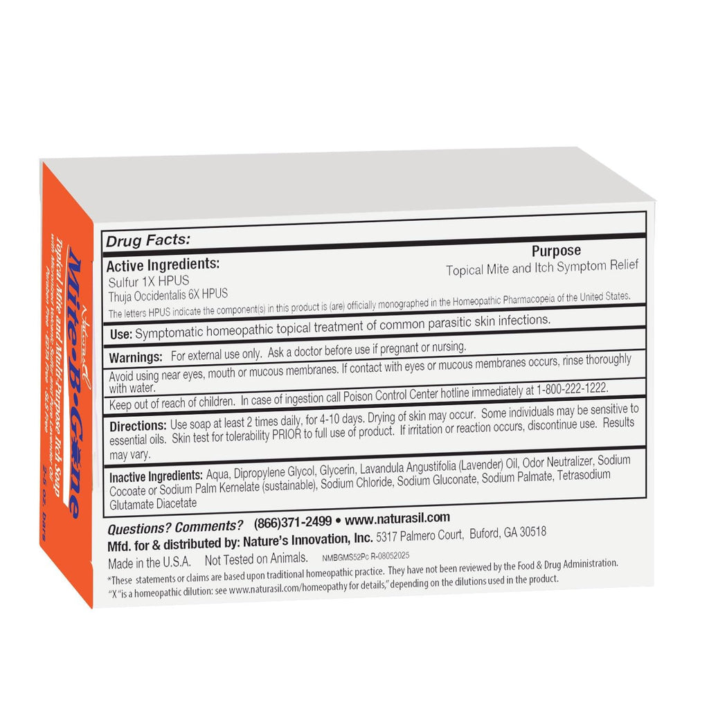 Mite-B-Gone Relief Soap with Sulfur and Lavender

