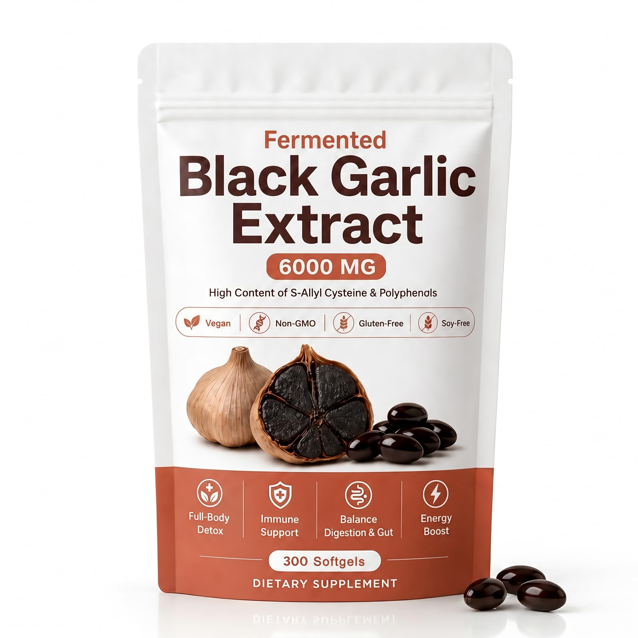 Fermented Black Garlic Extract Immune Support Supplement