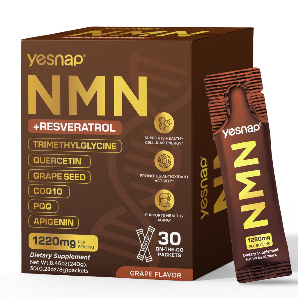 NMN NAD+ Liquid Dietary Supplement with Resveratrol & CoQ10

