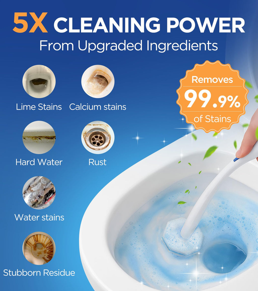 Caspeak Toilet Wand Refills - 5X Cleaning Power

