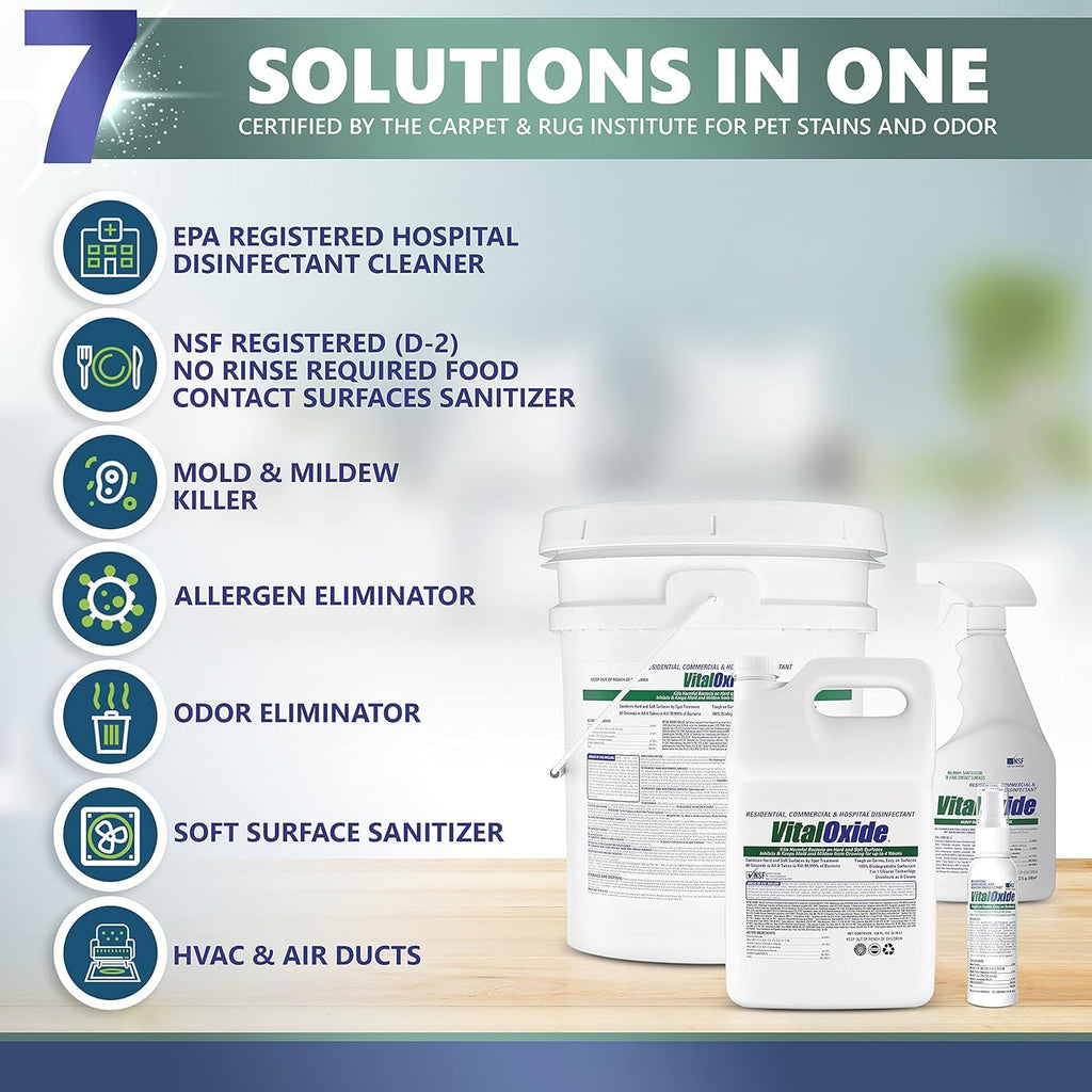 Vital Oxide Disinfectant – EPA Virucide & Sanitizer

