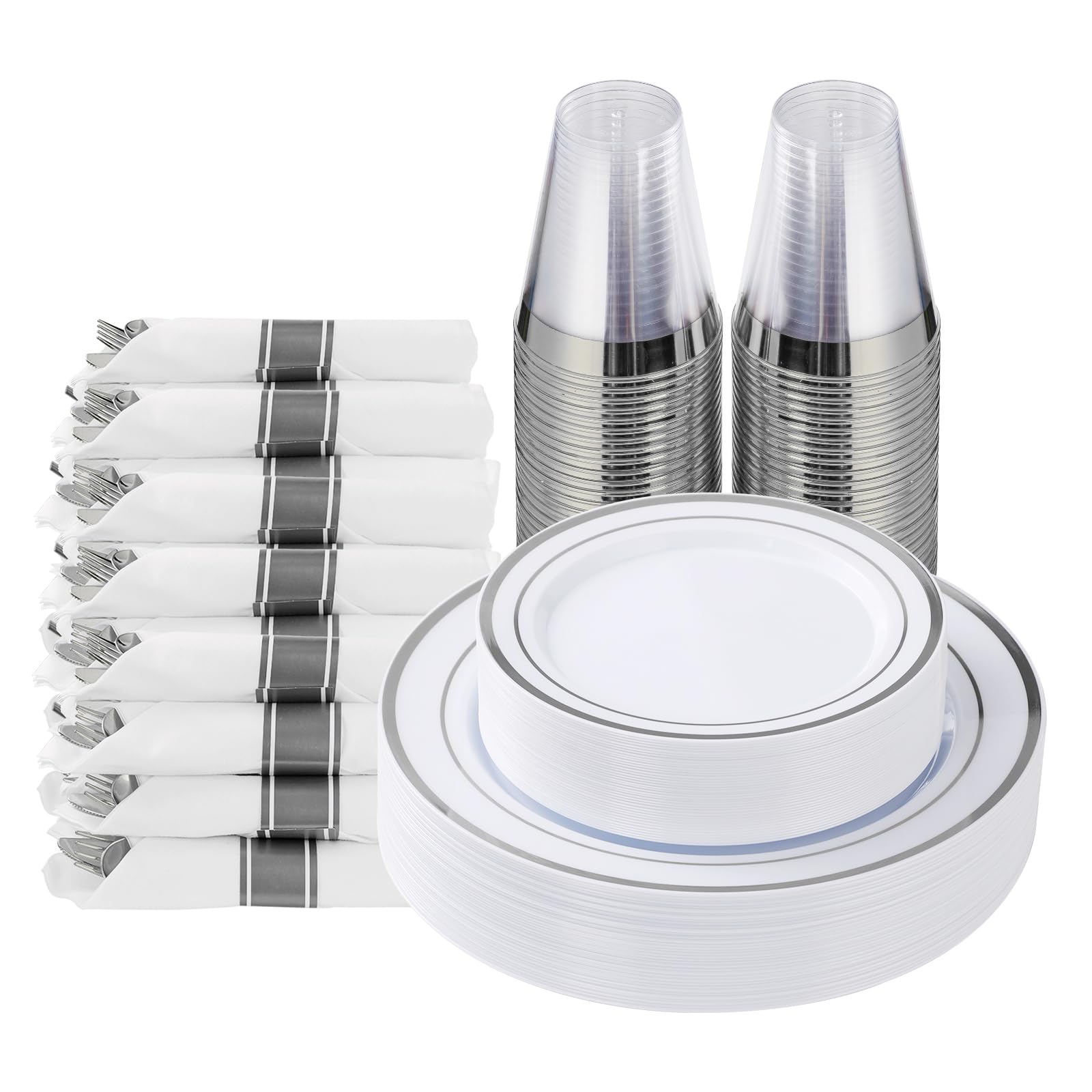 Plastic Dinnerware Set by Goodluck for Parties