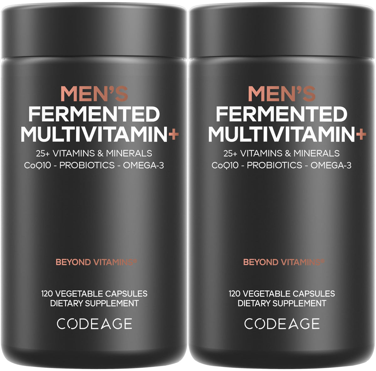 Codeage Men’s Daily Multivitamin – Organic Whole Foods, Probiotics & Omega-3