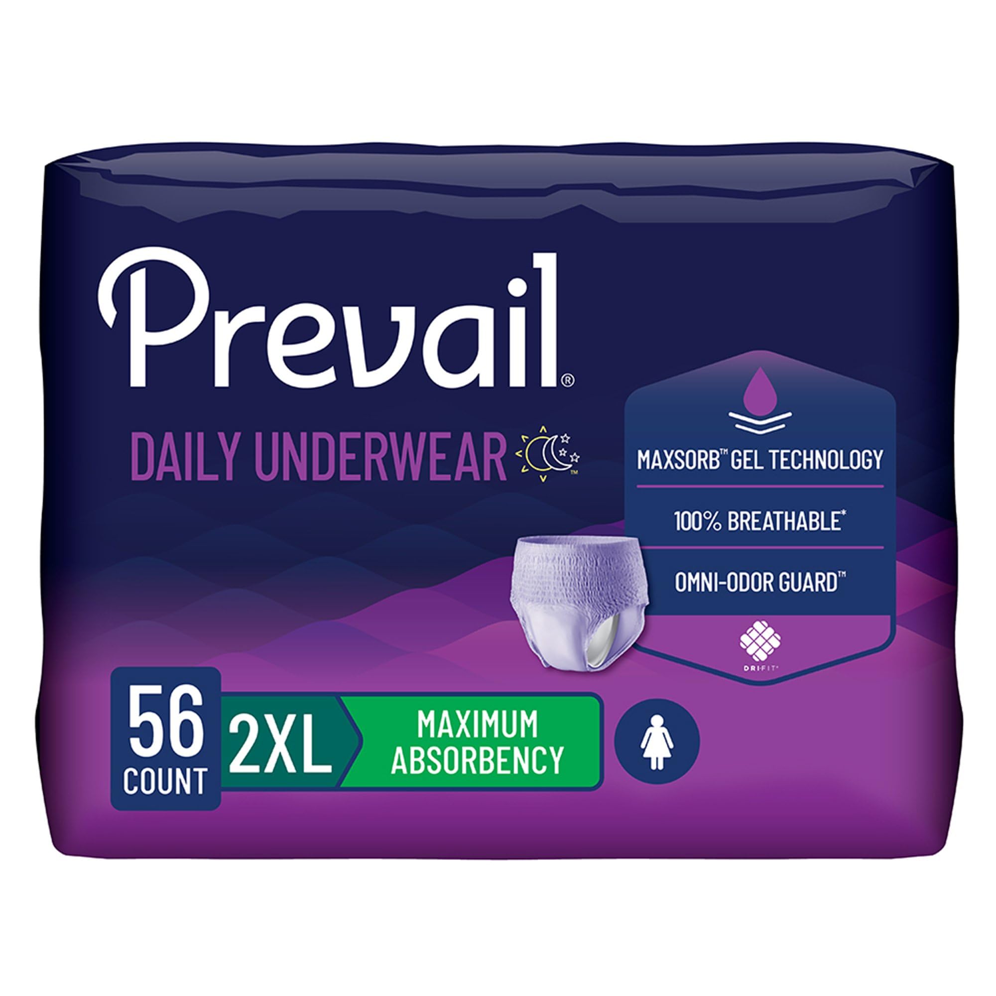 Prevail Proven Women's Incontinence Protective Underwear - Maximum Absorbency