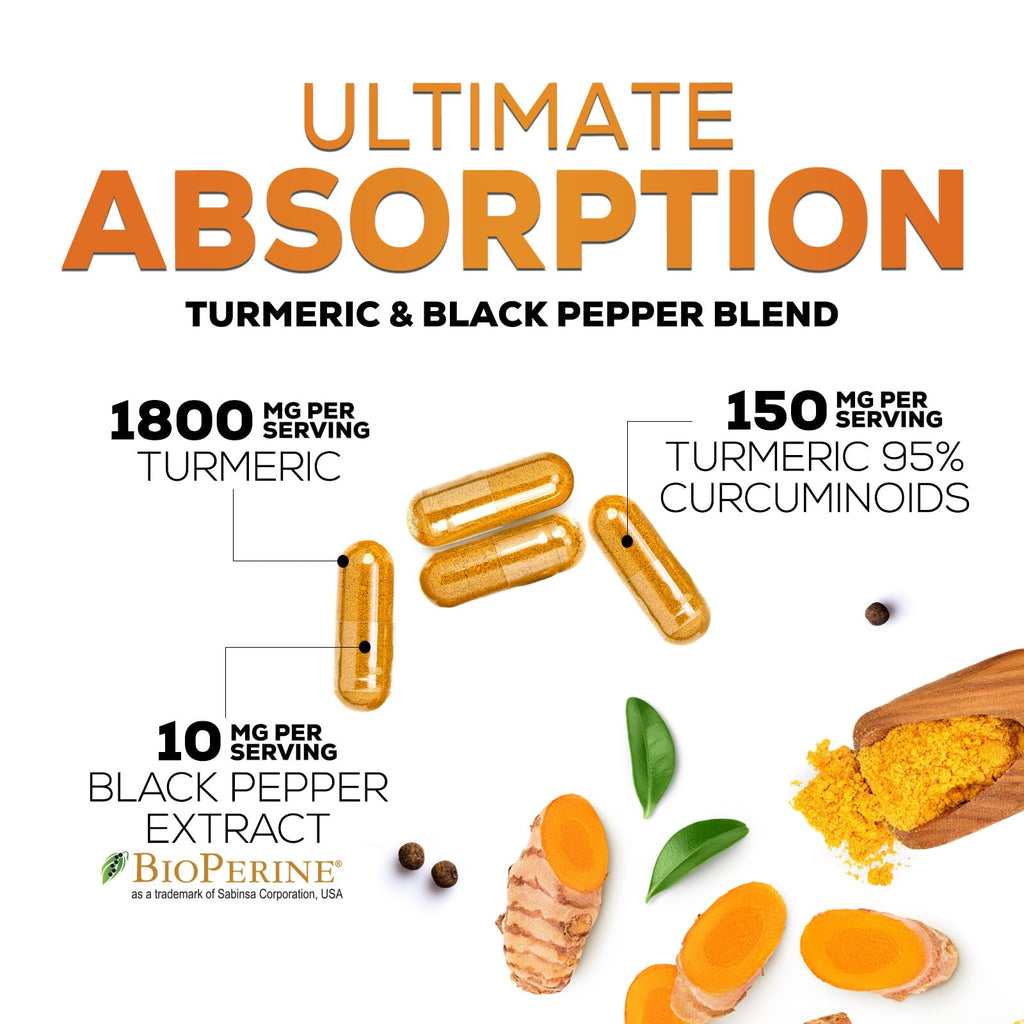 Turmeric Curcumin Supplement with BioPerine for Absorption

