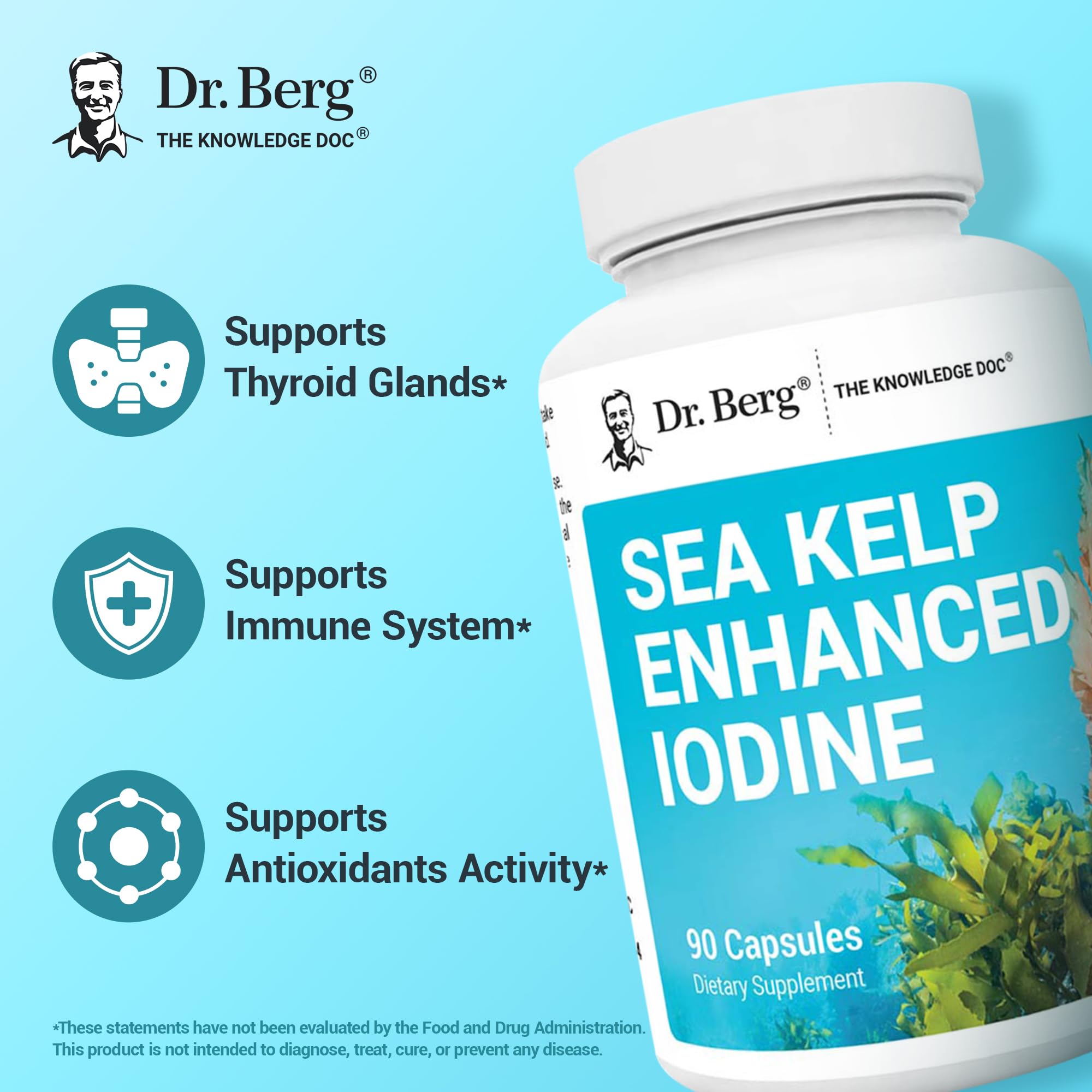 Dr. Berg Sea Kelp Iodine with Algae Blend

