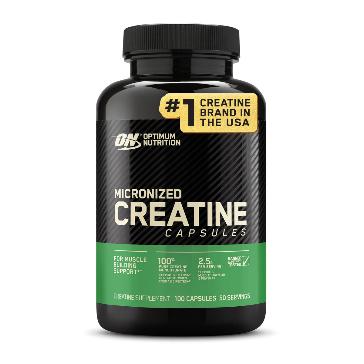 Optimum Nutrition Creatine Micronized Monohydrate Powder – 5 g per scoop