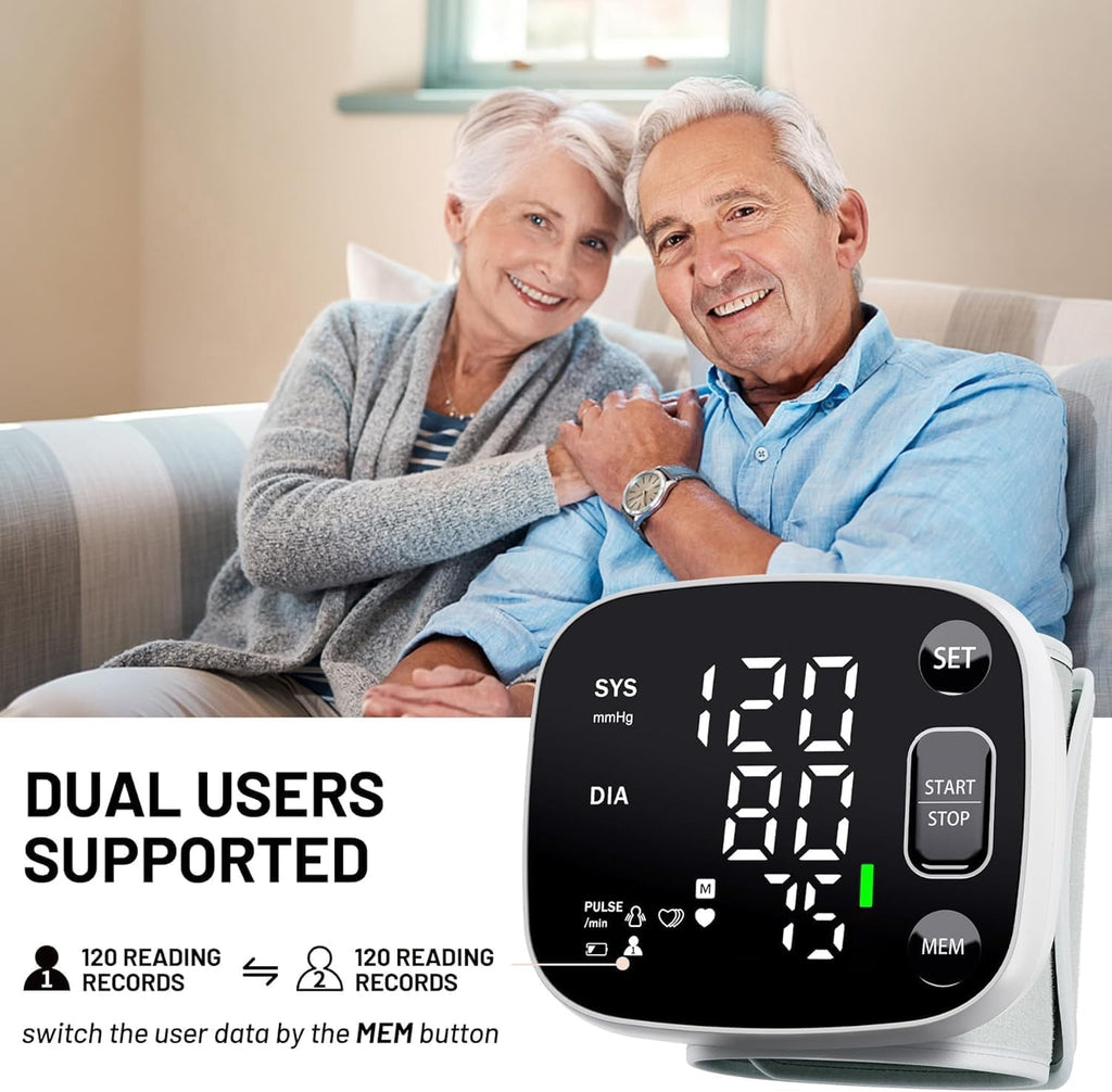 Oklar Wrist Blood Pressure Monitor FDA Cleared|Rechargeable

