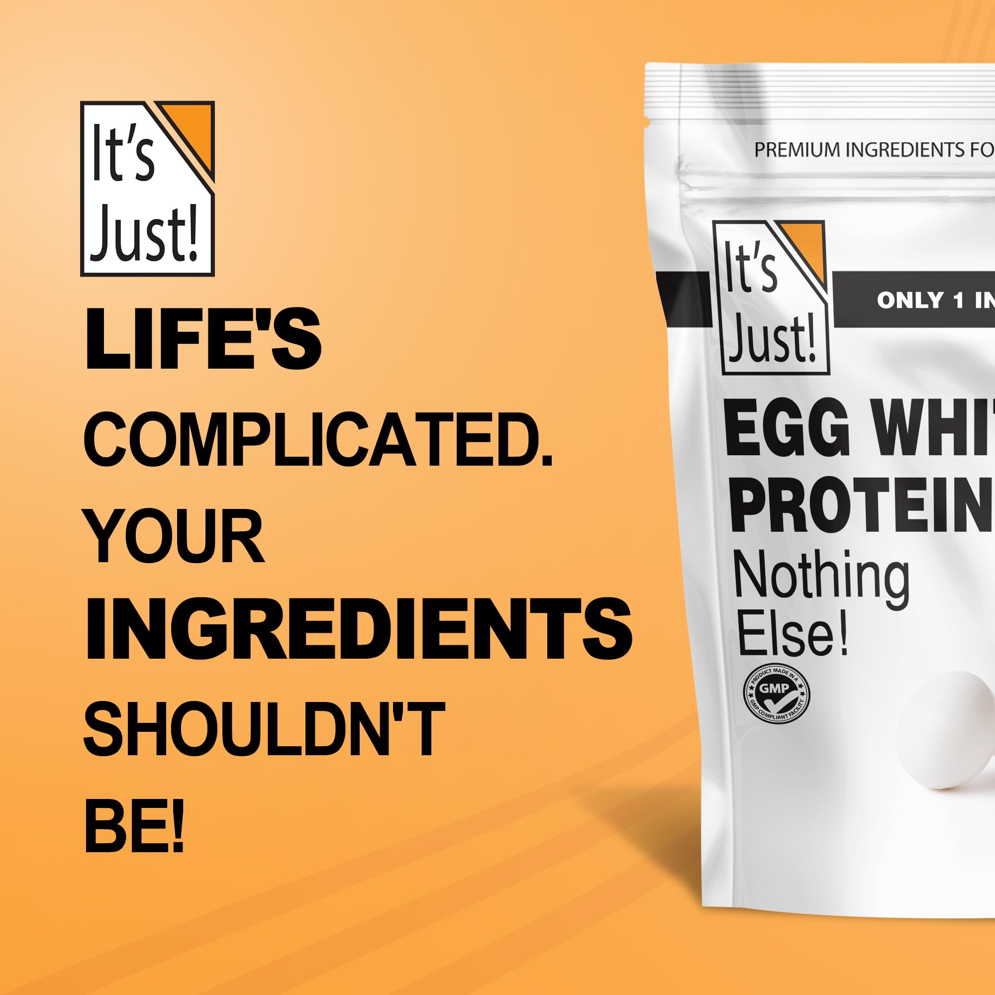 Egg White Protein Powder - It's Just! Unflavored

