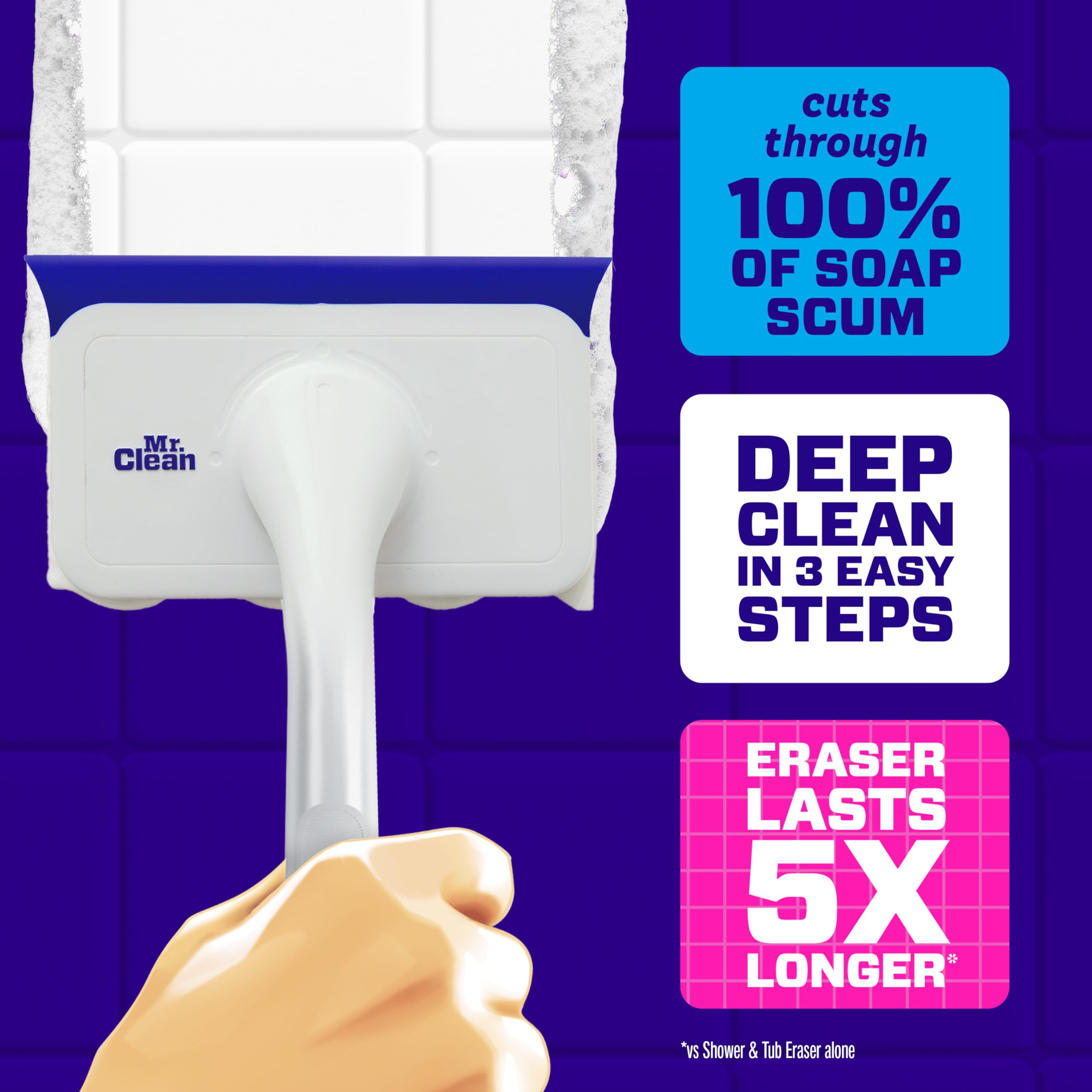 Mr. Clean Shower & Tub Scrubber – All-in-One Bathroom Cleaner

