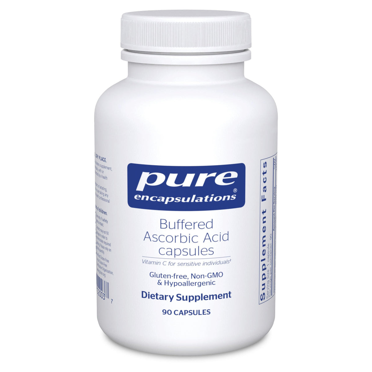 Pure Encapsulations Buffered Ascorbic Acid Capsules, Vitamin C for Sensitive Individuals