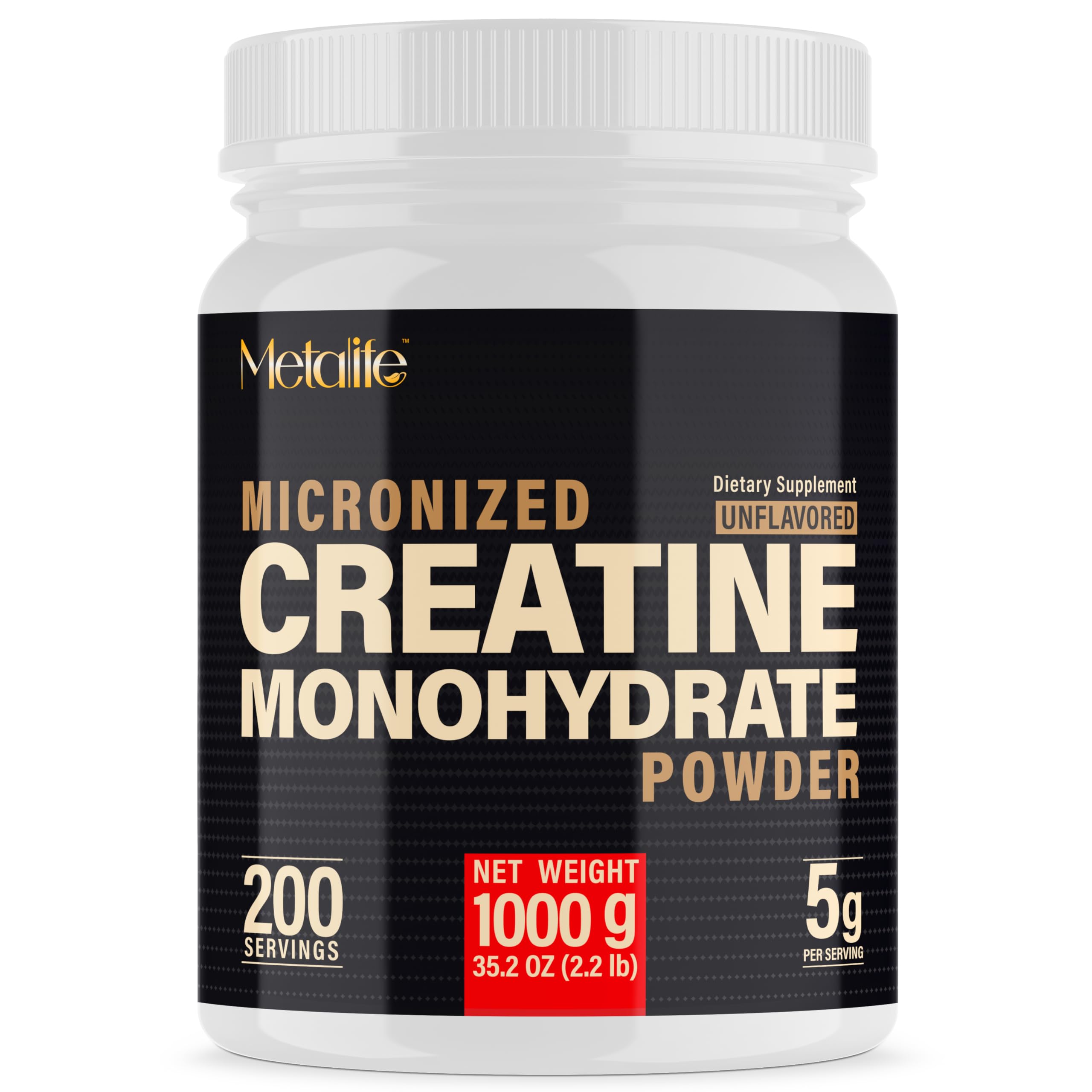 Creatine Monohydrate Powder Micronized | Unflavored & Vegan

