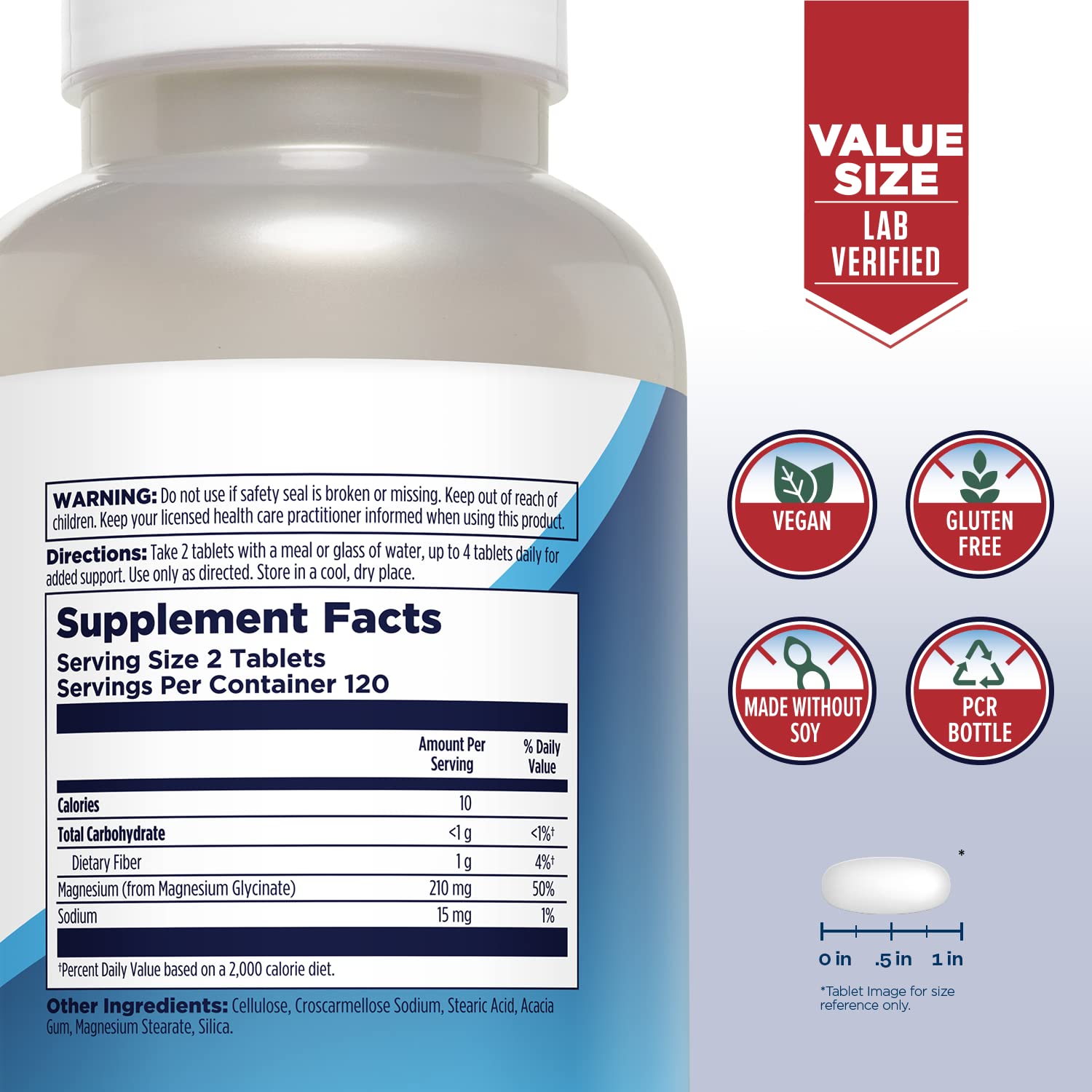 KAL Magnesium Glycinate High-Absorption Supplement

