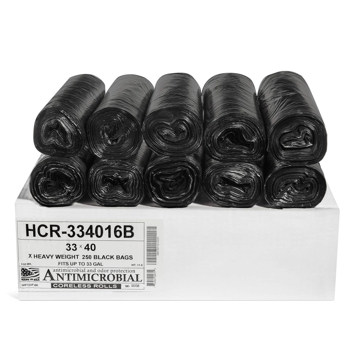 Aluf Plastics High Density Trash Bags - Heavy-Duty