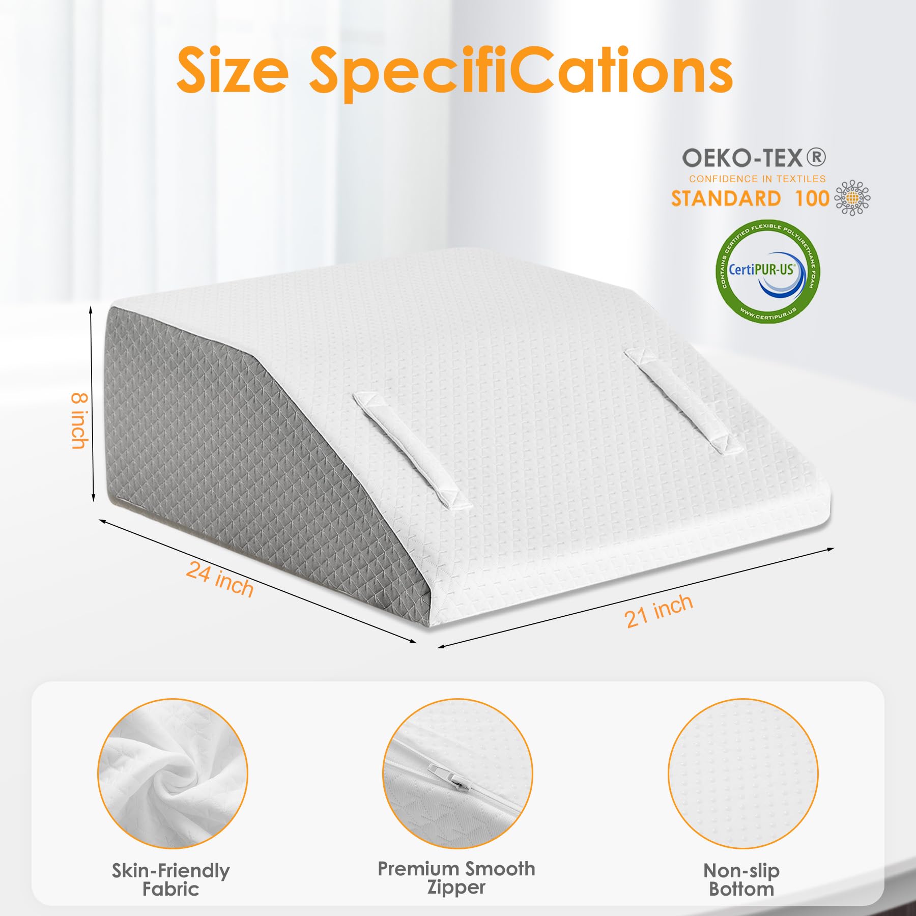 Ruqmuis Leg Elevation Pillow - Foam Wedge

