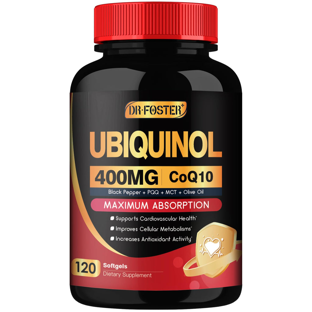 DRFOSTER CoQ10 Ubiquinol Softgels with PQQ & Vitamin E

