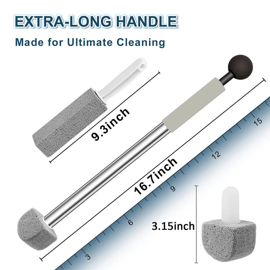 Pumice Stone Toilet Bowl Cleaner with Handle | YINGMORE

