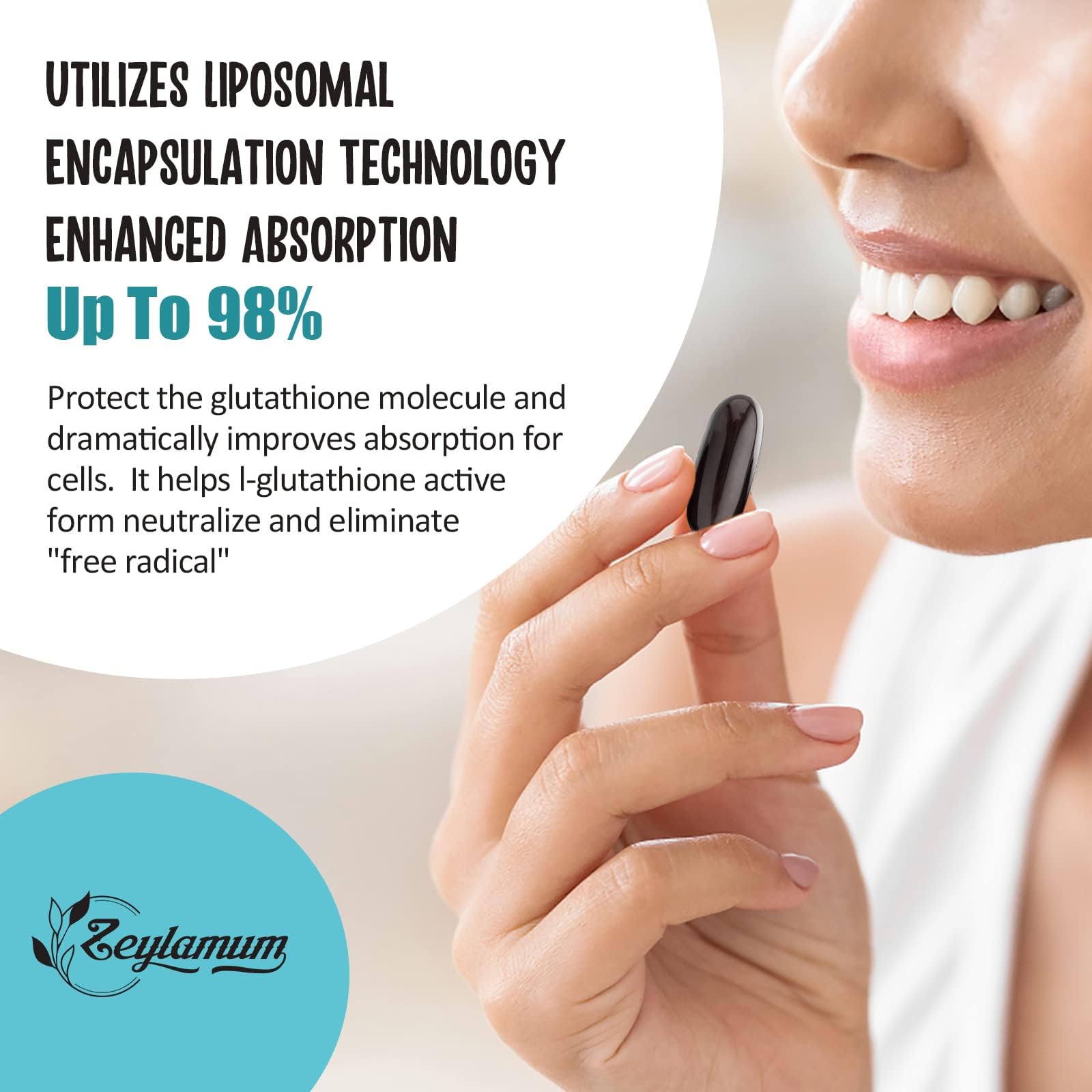 Zeylamum Liposomal Glutathione Softgels – High Absorption GSH

