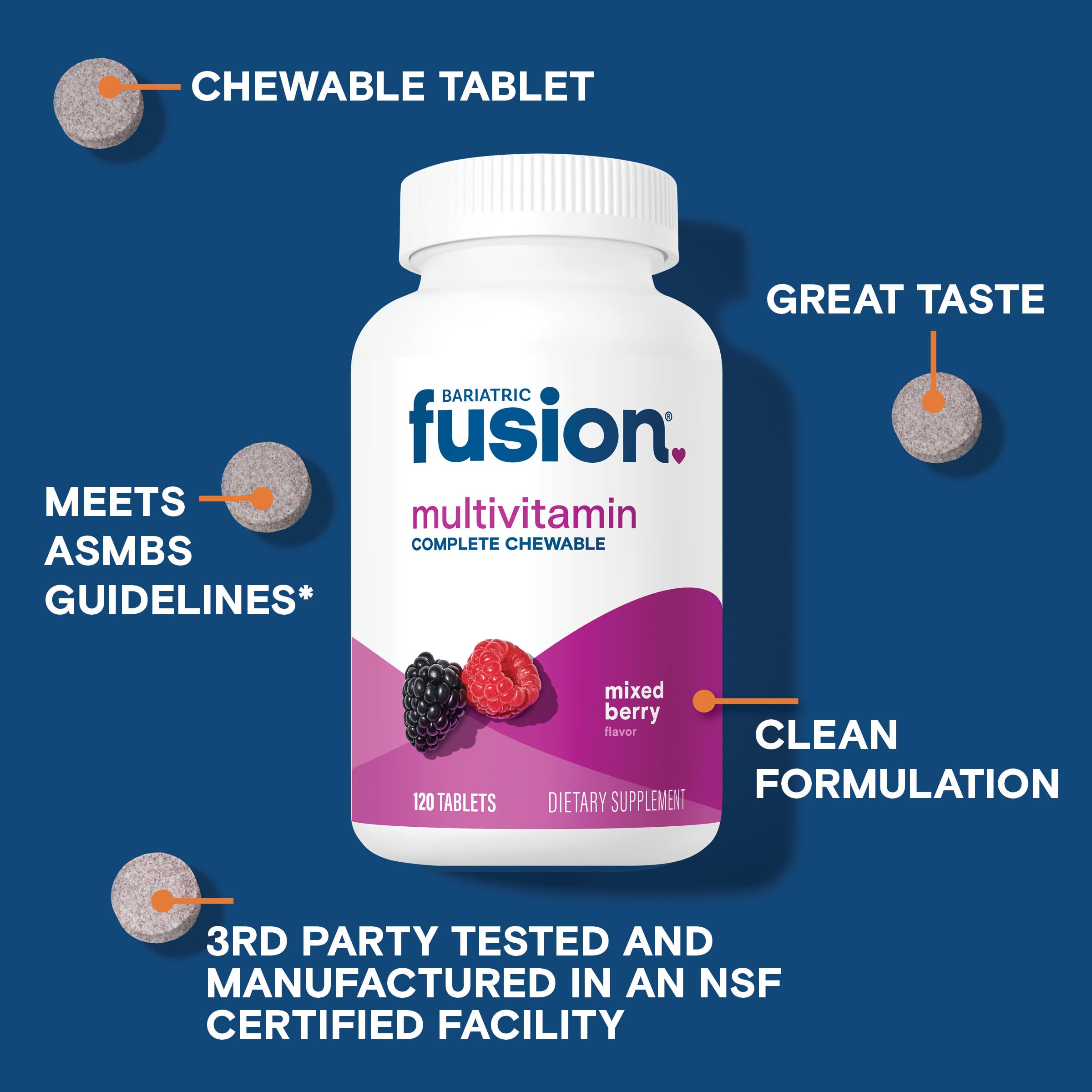 Fusion Bariatric Multivitamin with Iron Chewable | Post-Op


