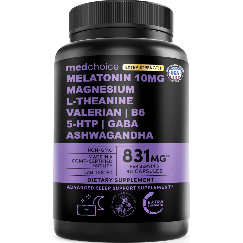 Melatonin Sleep Support Capsules with Herbal Blend

