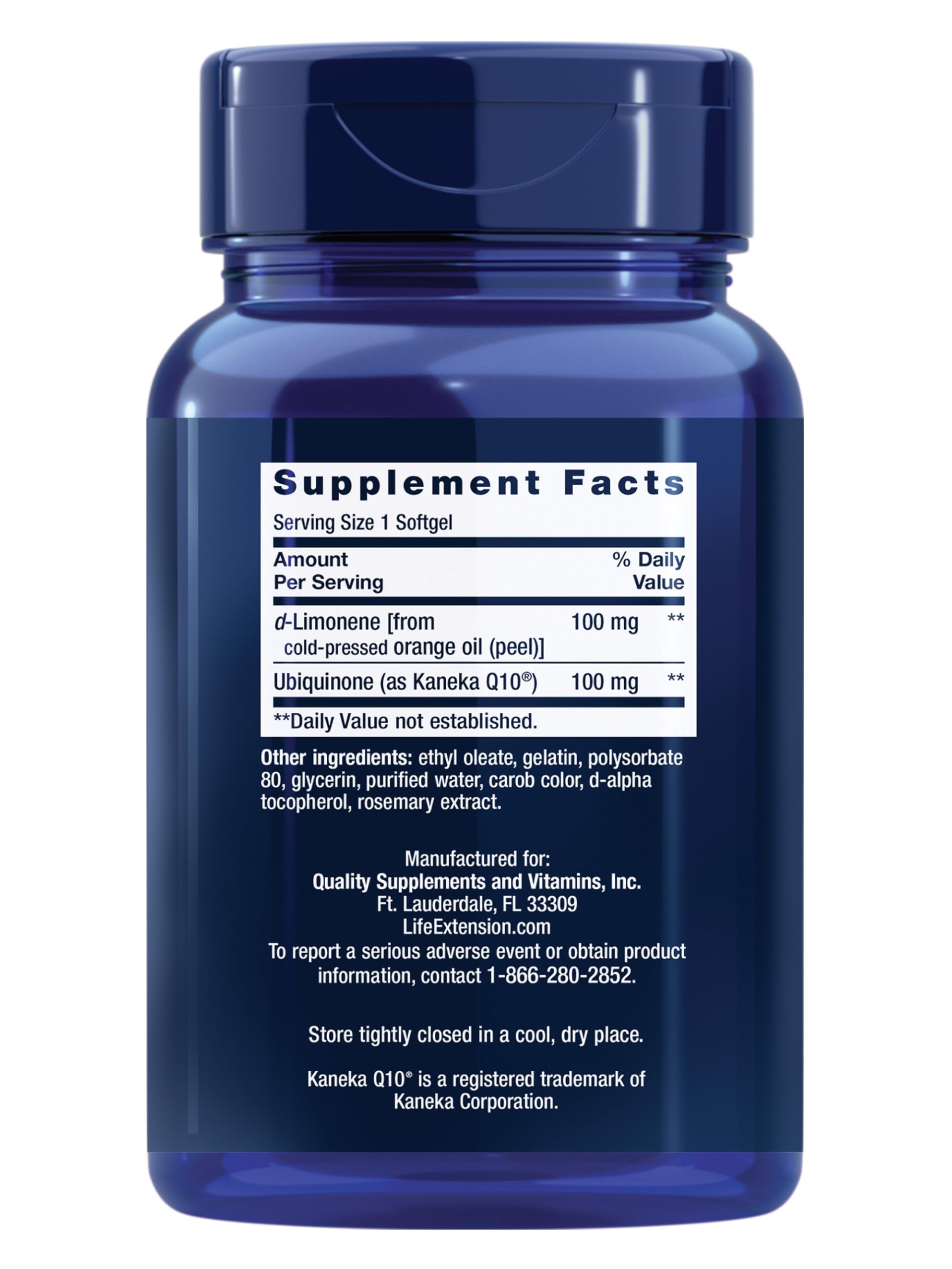 CoQ10 with d-Limonene by Life Extension – Heart Health

