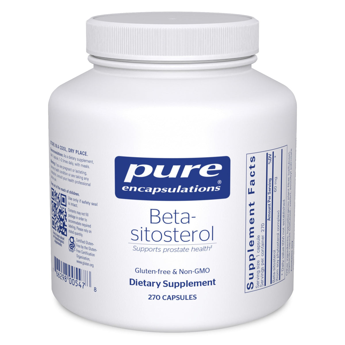 Pure Encapsulations Beta-Sitosterol Supplement for Urinary Flow and Health