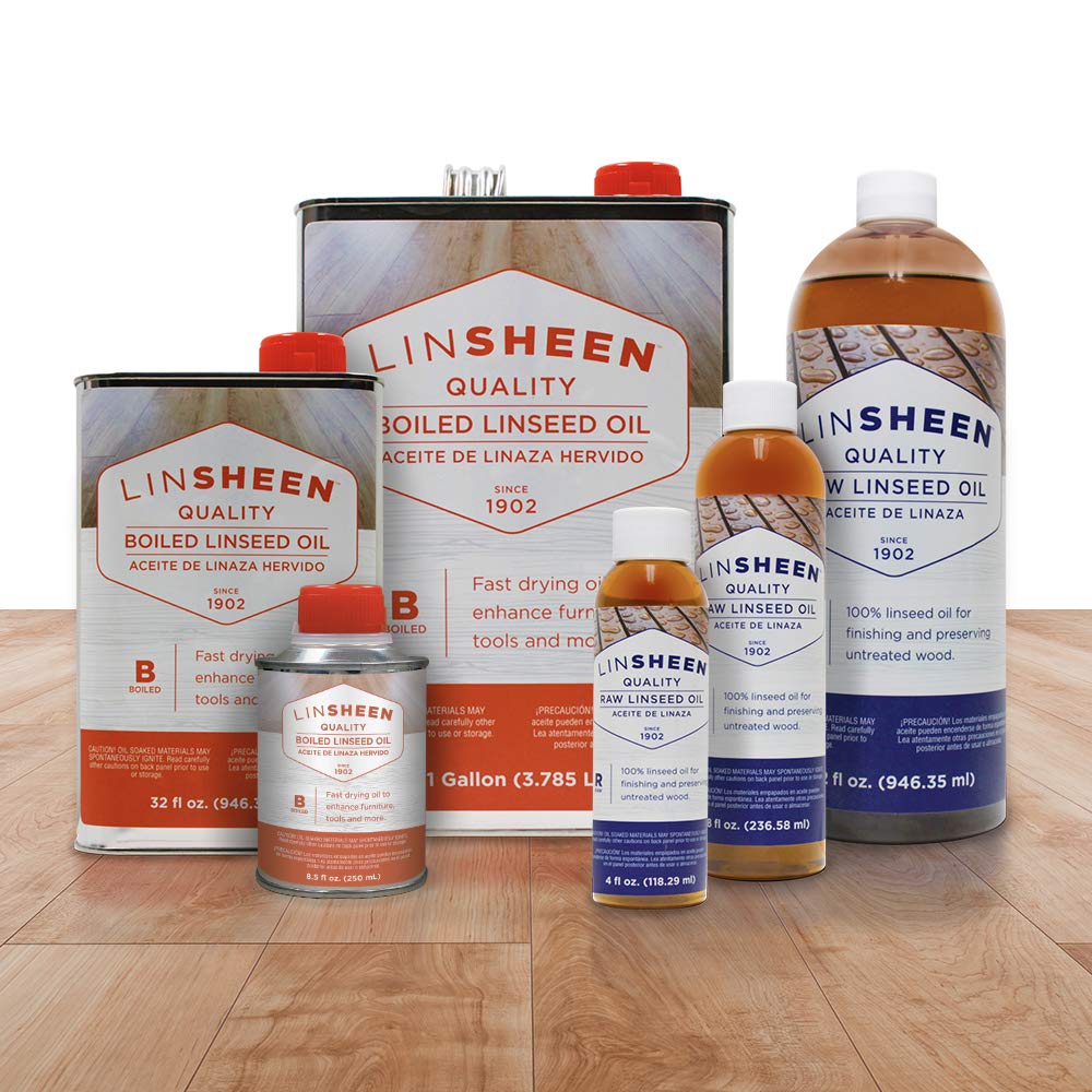 LinSheen Boiled Linseed Oil - Clear Wood Finish

