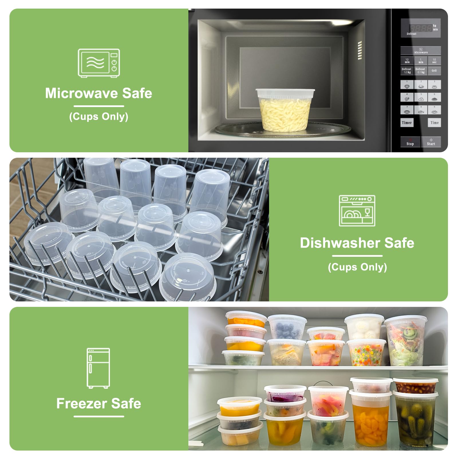 Dipoo Deli Containers with Lids – BPA-Free Leak-Proof Storage

