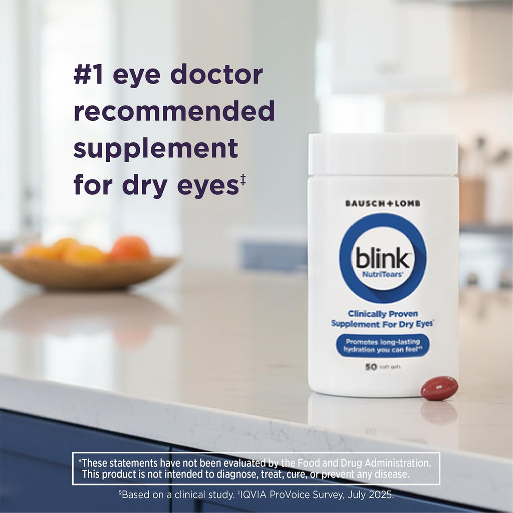 Blink NutriTears Dry Eye Supplement for Eye Care

