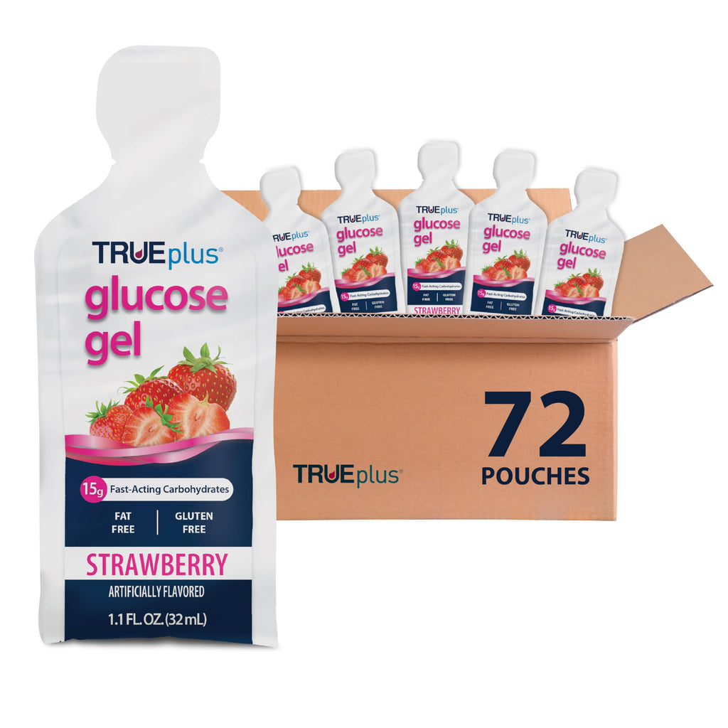 TRUEplus Glucose Gel Pouch – 15g Fast-Acting Carbs, Fat Free, Gluten Free