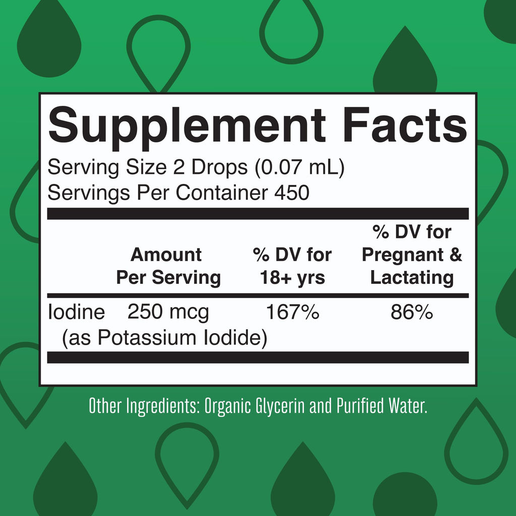 Iodine Liquid Drops by MaryRuth Organics | Thyroid Support

