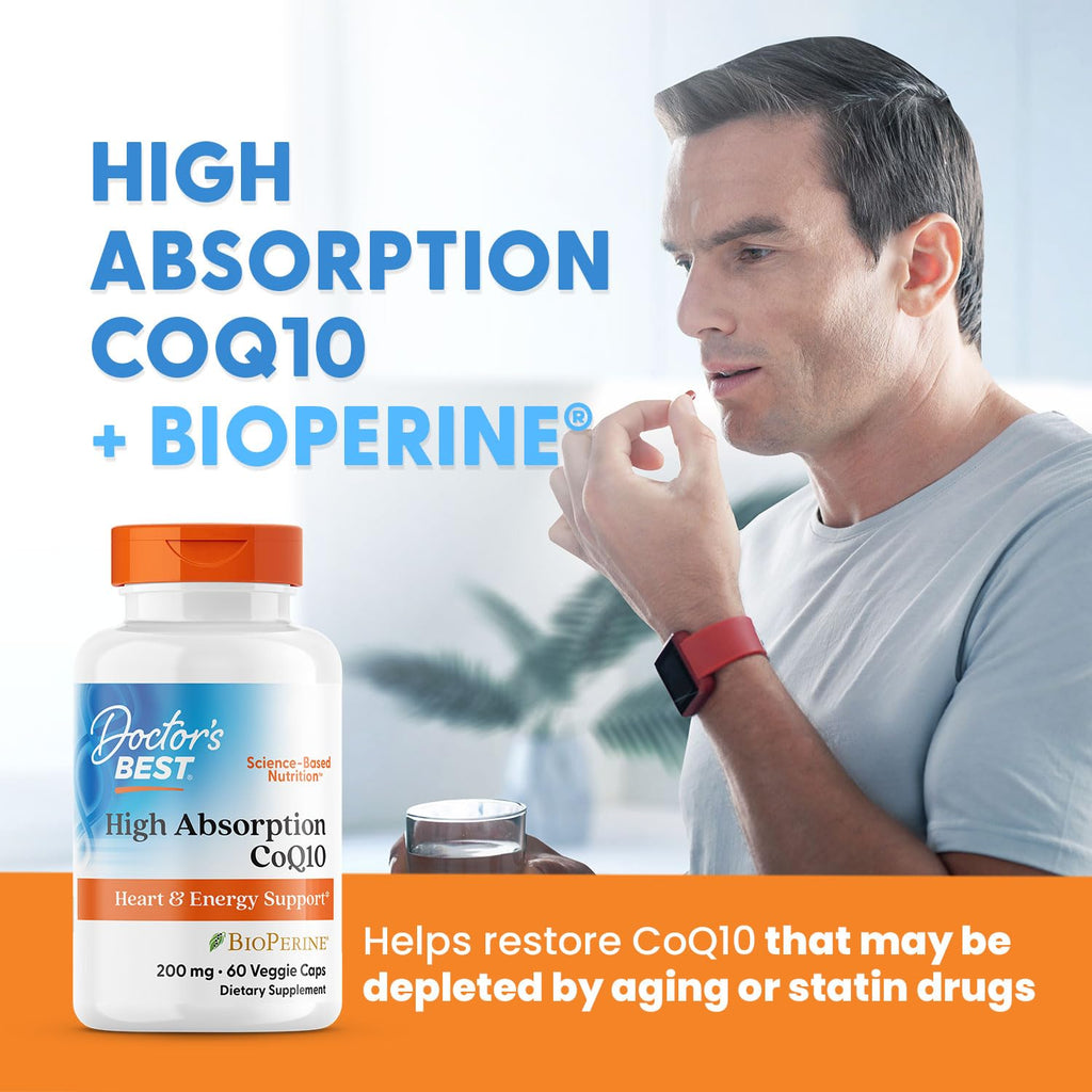 Doctor's Best CoQ10 200 mg with BioPerine - High Absorption

