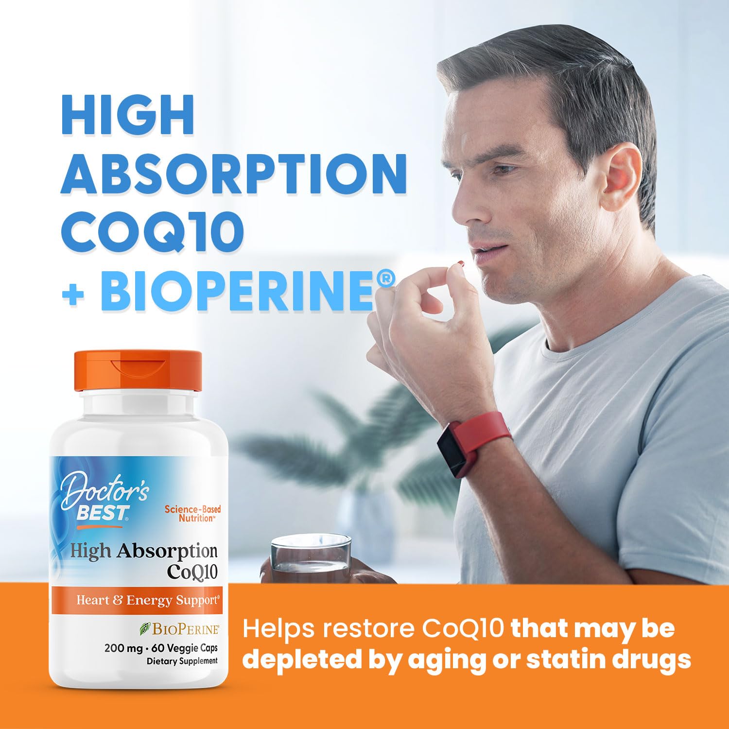 Doctor's Best CoQ10 200 mg with BioPerine - High Absorption

