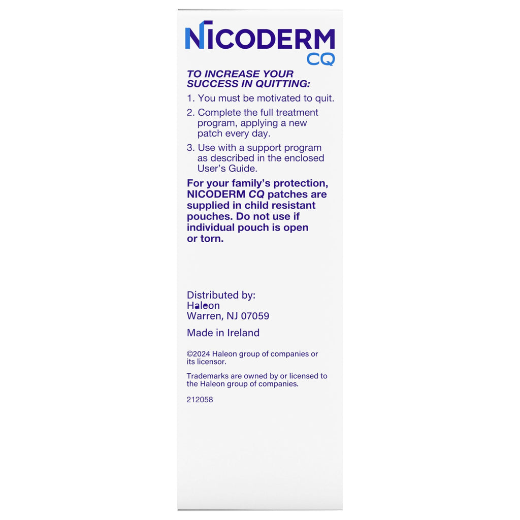 NicoDerm CQ Nicotine Patch with Behavioral Support Program


