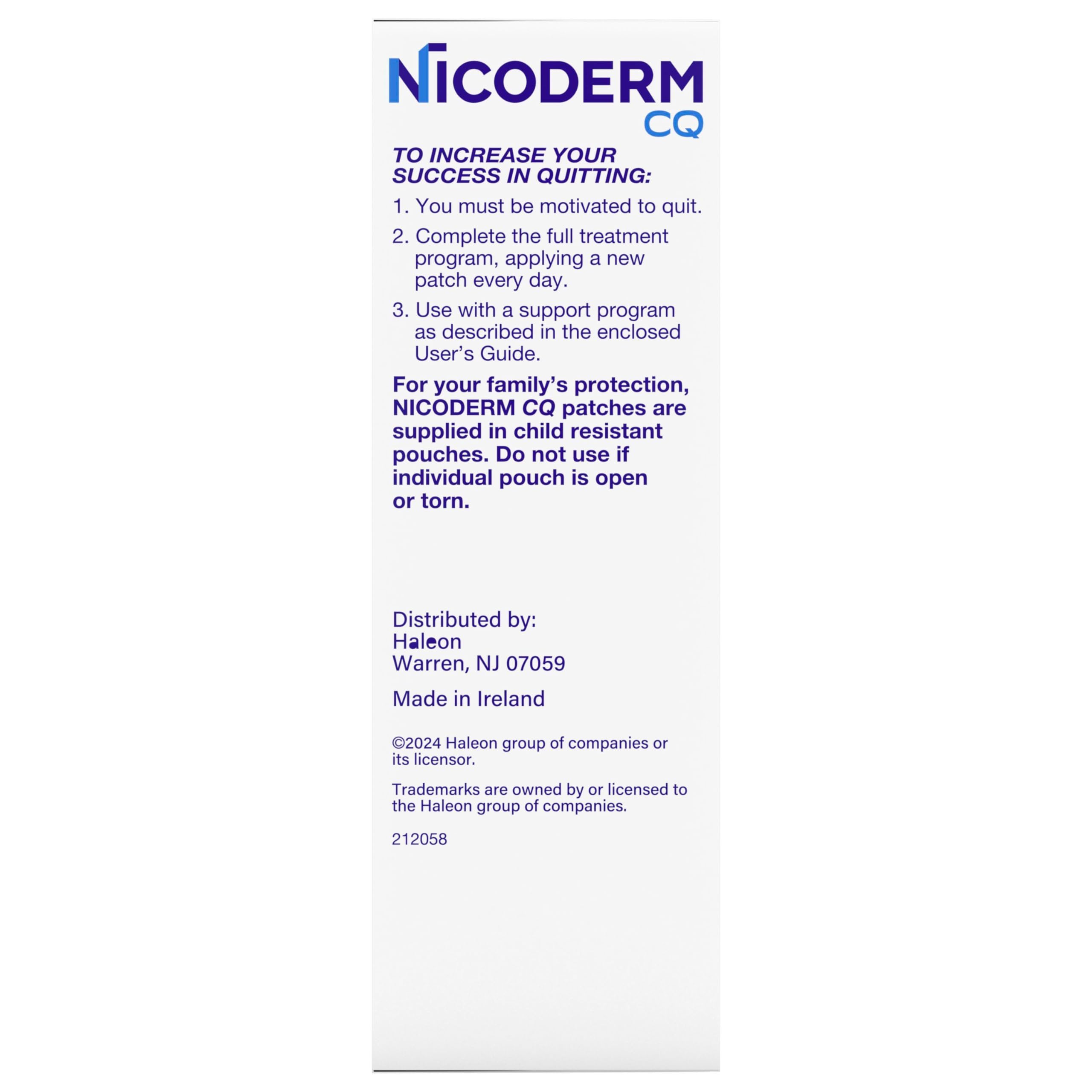 NicoDerm CQ Nicotine Patch with Behavioral Support Program

