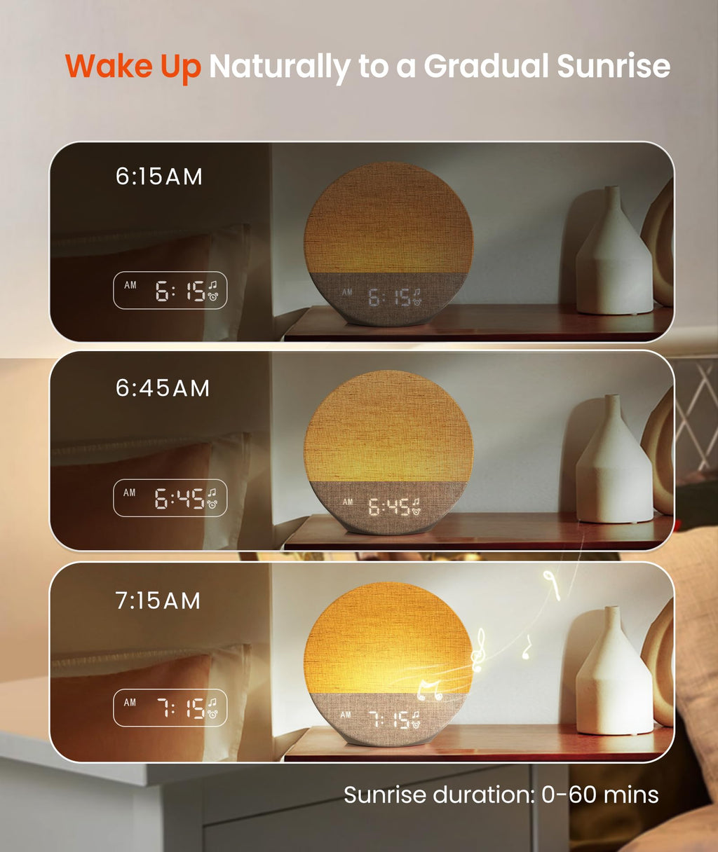 Dreamegg Alarm Clock with Sleep Sounds


