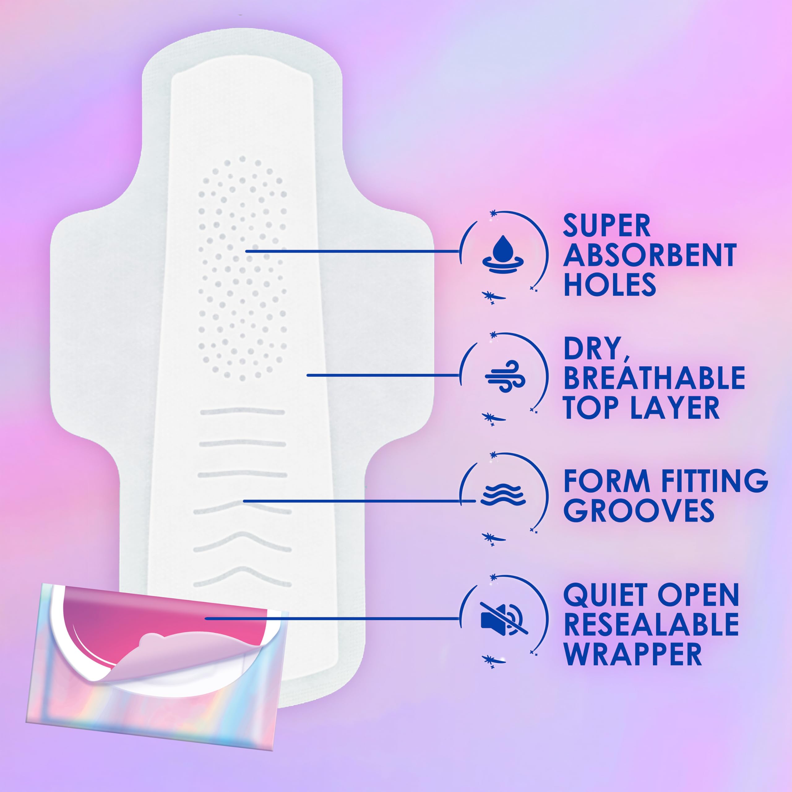 Always Feminine Pads Pocket FlexFoam with Wings

