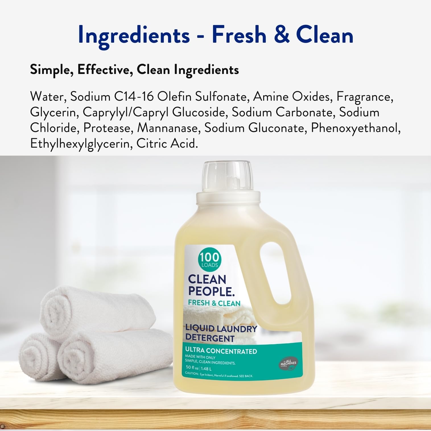 The Clean People Liquid Laundry Detergent - Ultra Concentrated

