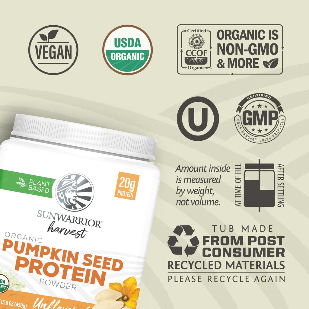 Organic Pumpkin Seed Protein Powder | Plant-Based Protein

