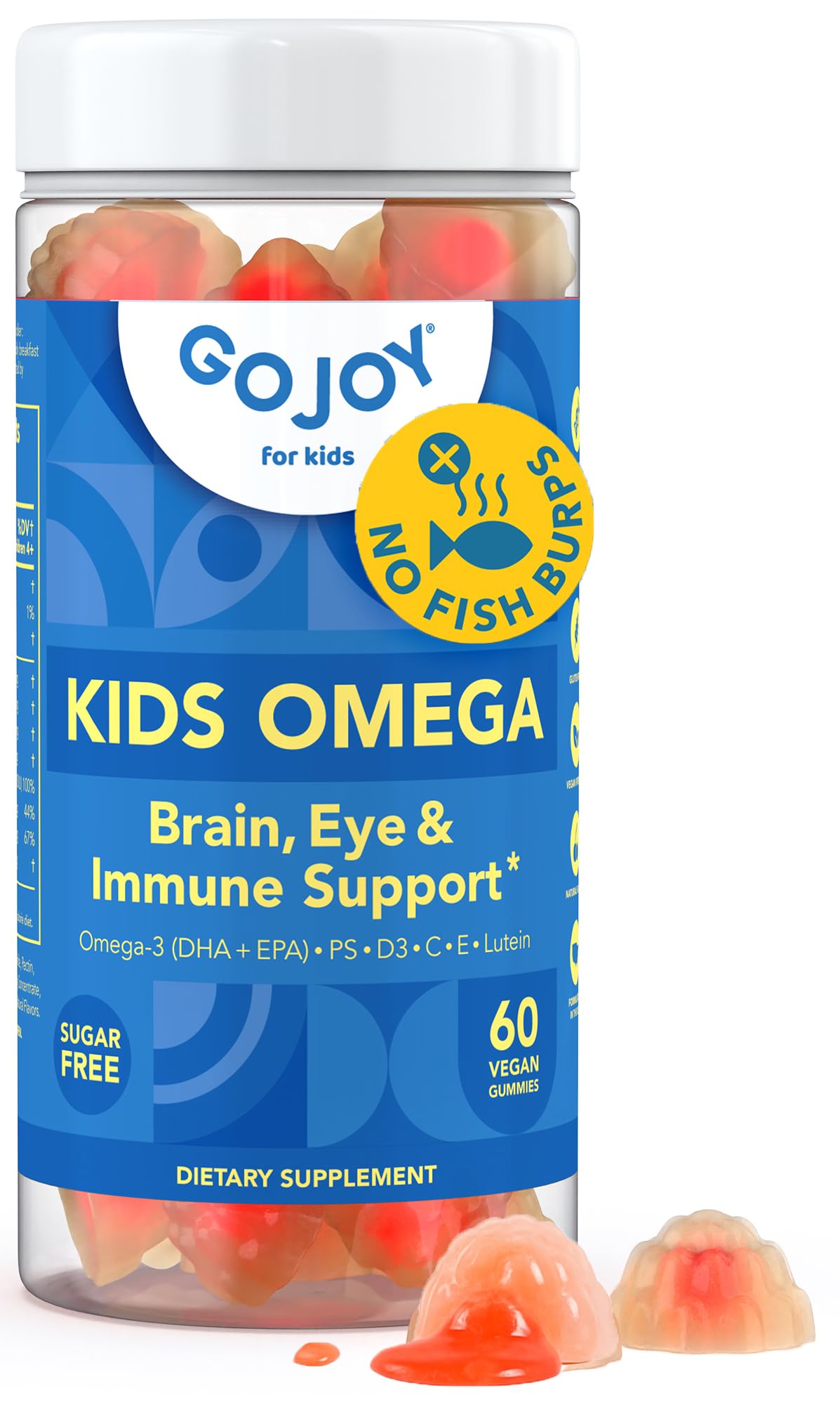 GOJOY Kids Omega-3 DHA Gummies - Plant-Based Algae DHA

