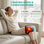 Medcursor Knee Massager with Heat Cordless 3-Mode Massage

