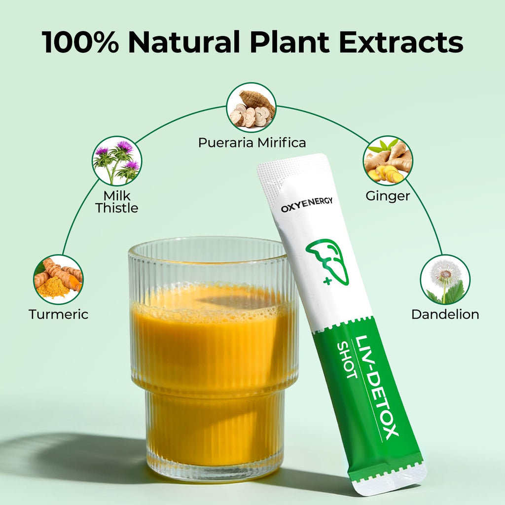 OxyEnergy Liver Cleanse Detox - Milk Thistle Formula

